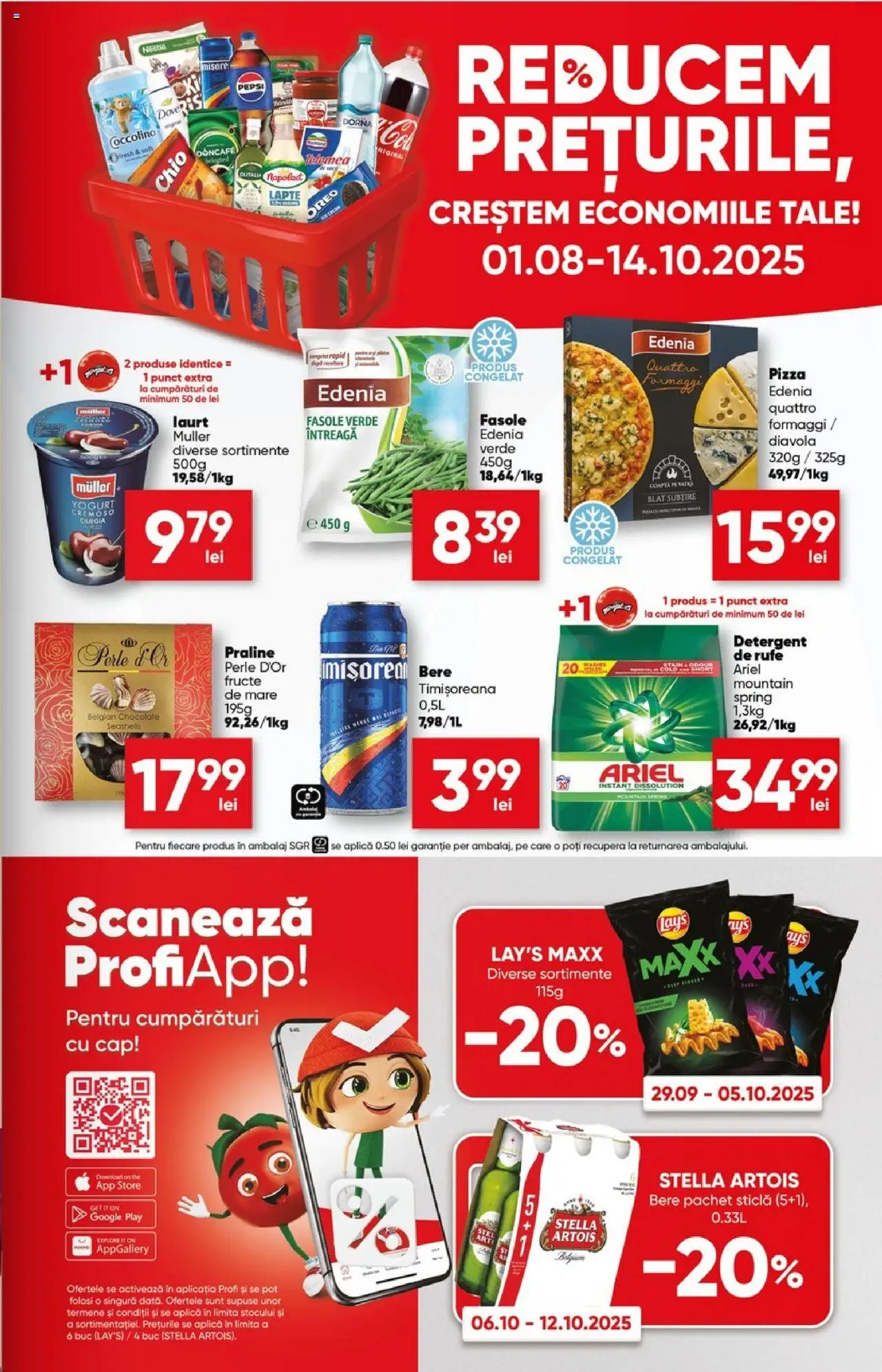 Catalog Profi 1 - 13 Octombrie 2025 | Pagina 7 | Produse: Lapte, Pizza, Detergent, Fasole verde