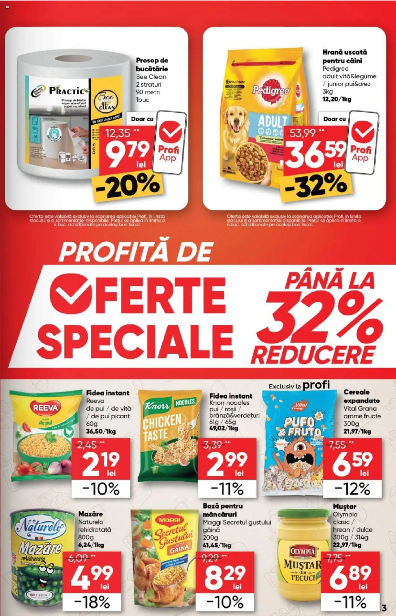 Catalog Profi 1 - 13 Octombrie 2025 | Pagina 3 | Produse: Hacıyatmaz Kedi Oyuncağı, Noodles, Muștar, Fructe