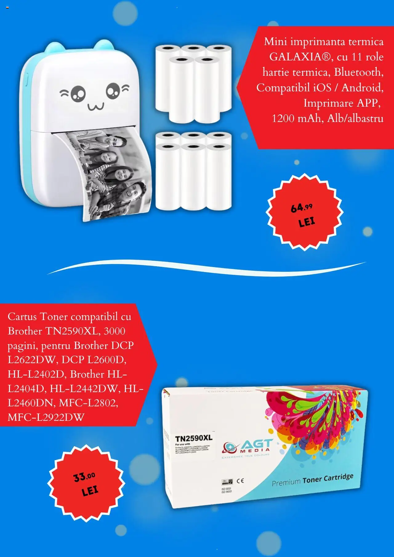 Catalog eMag 6 - 11 Octombrie 2025 | Pagina 5 | Produse: Imprimantă, Toner, Role