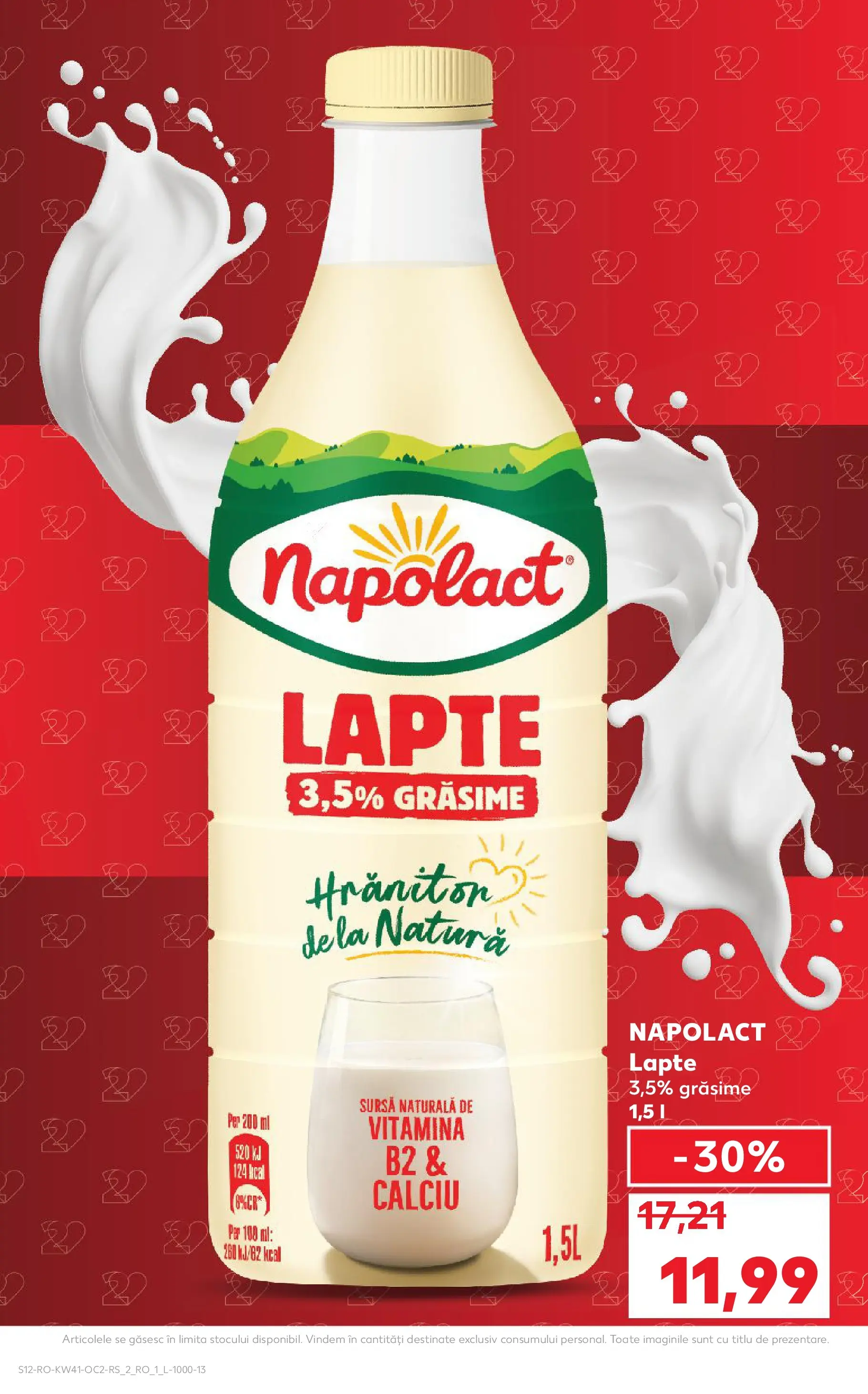 Catalog Kaufland 8 - 13 Octombrie 2025 | Pagina 12 | Produse: Lapte