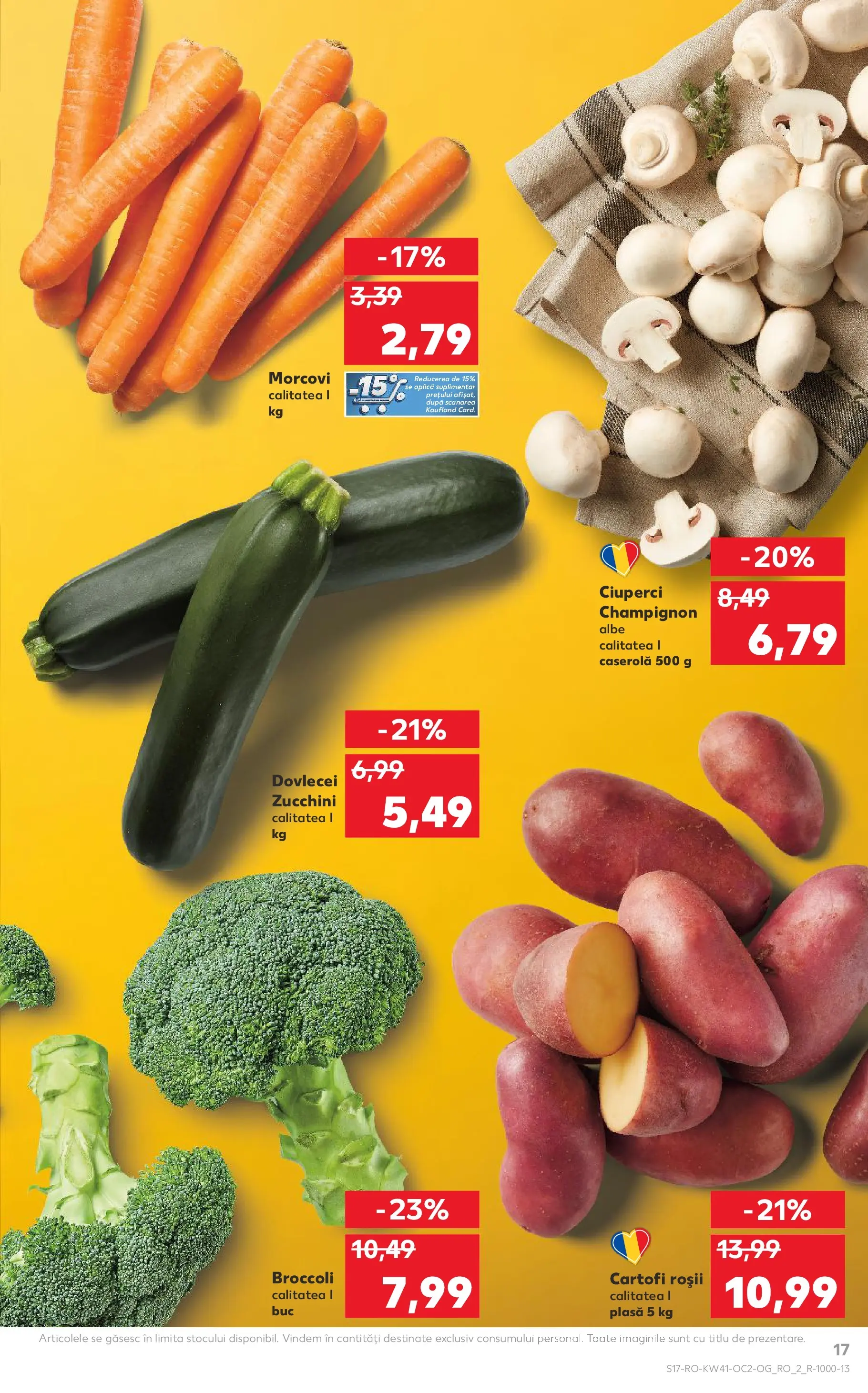 Catalog Kaufland 8 - 13 Octombrie 2025 | Pagina 17 | Produse: Ciuperci, Roșii, Morcovi, Cartofi