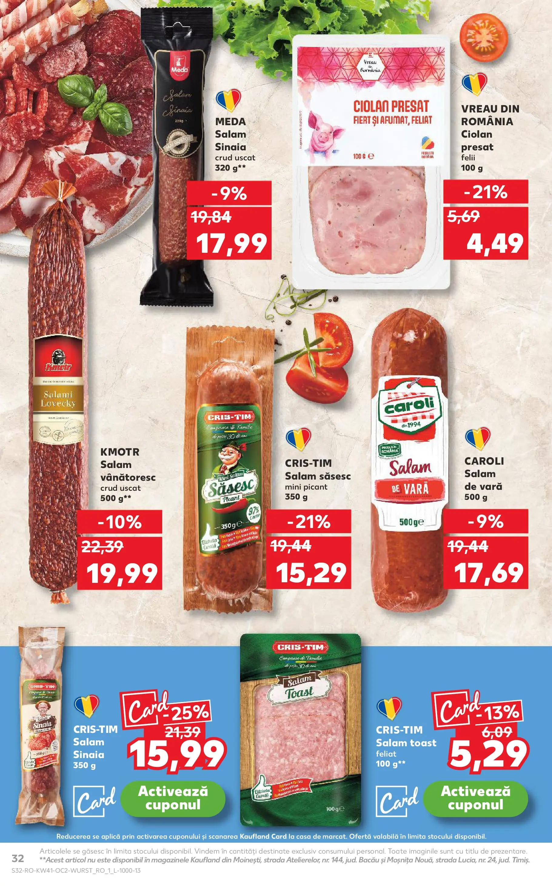 Catalog Kaufland 8 - 13 Octombrie 2025 | Pagina 32 | Produse: Salam