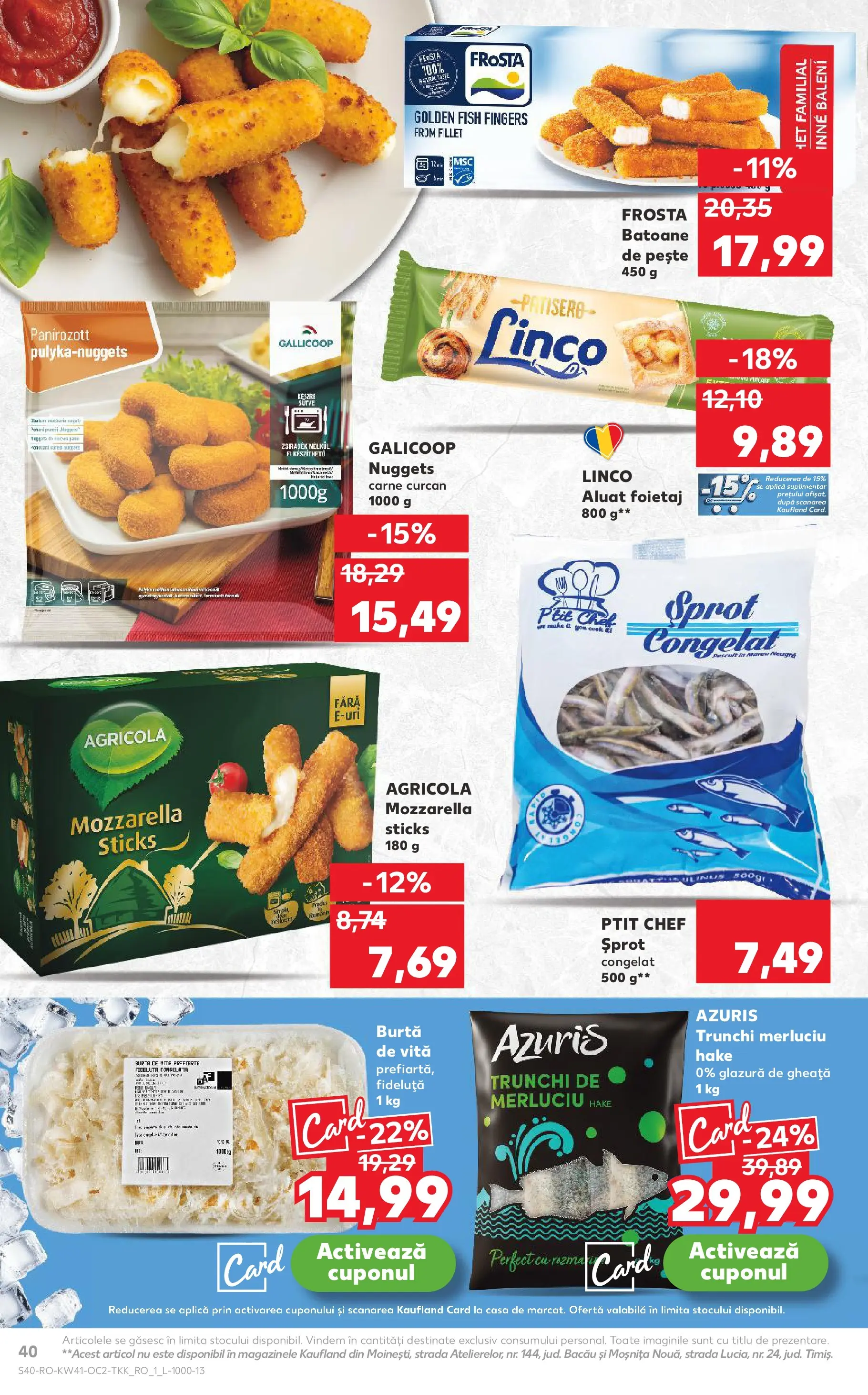 Catalog Kaufland 8 - 13 Octombrie 2025 | Pagina 40 | Produse: Marker kalem, Aluat, Mozzarella, Pește