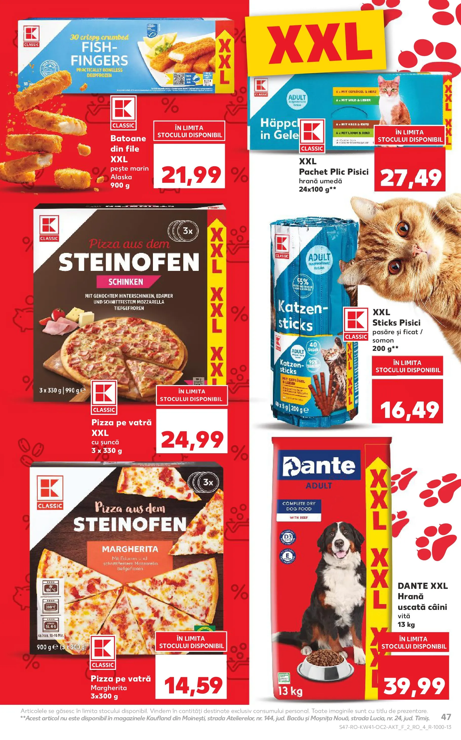 Catalog Kaufland 8 - 13 Octombrie 2025 | Pagina 47 | Produse: Mozzarella, Șuncă, Pizza, Pește