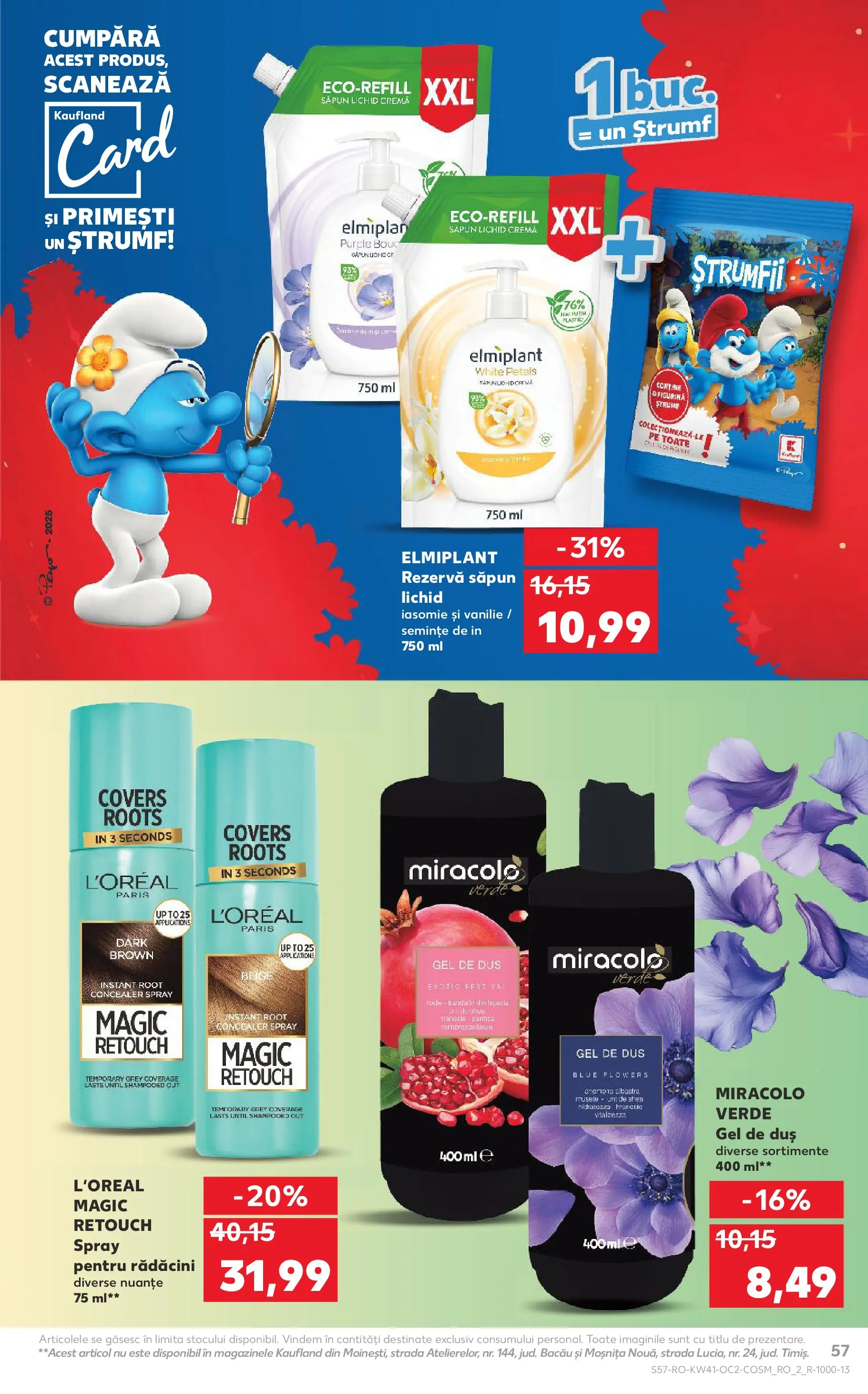 Catalog Kaufland 8 - 13 Octombrie 2025 | Pagina 57 | Produse: Duș, Concealer, Semințe, Gel de duș