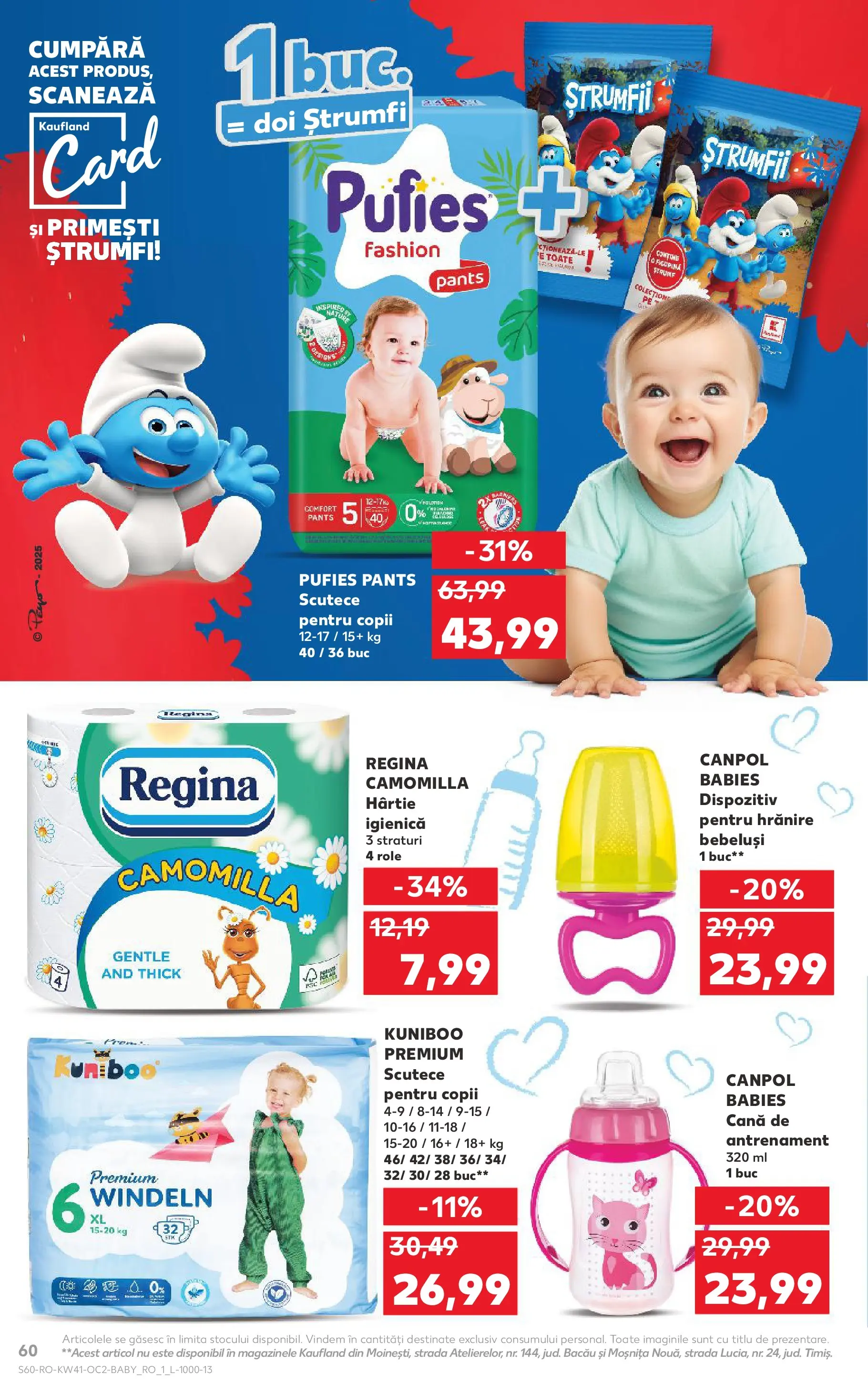 Catalog Kaufland 8 - 13 Octombrie 2025 | Pagina 60 | Produse: Pirinç gevreği, Role, Scutece