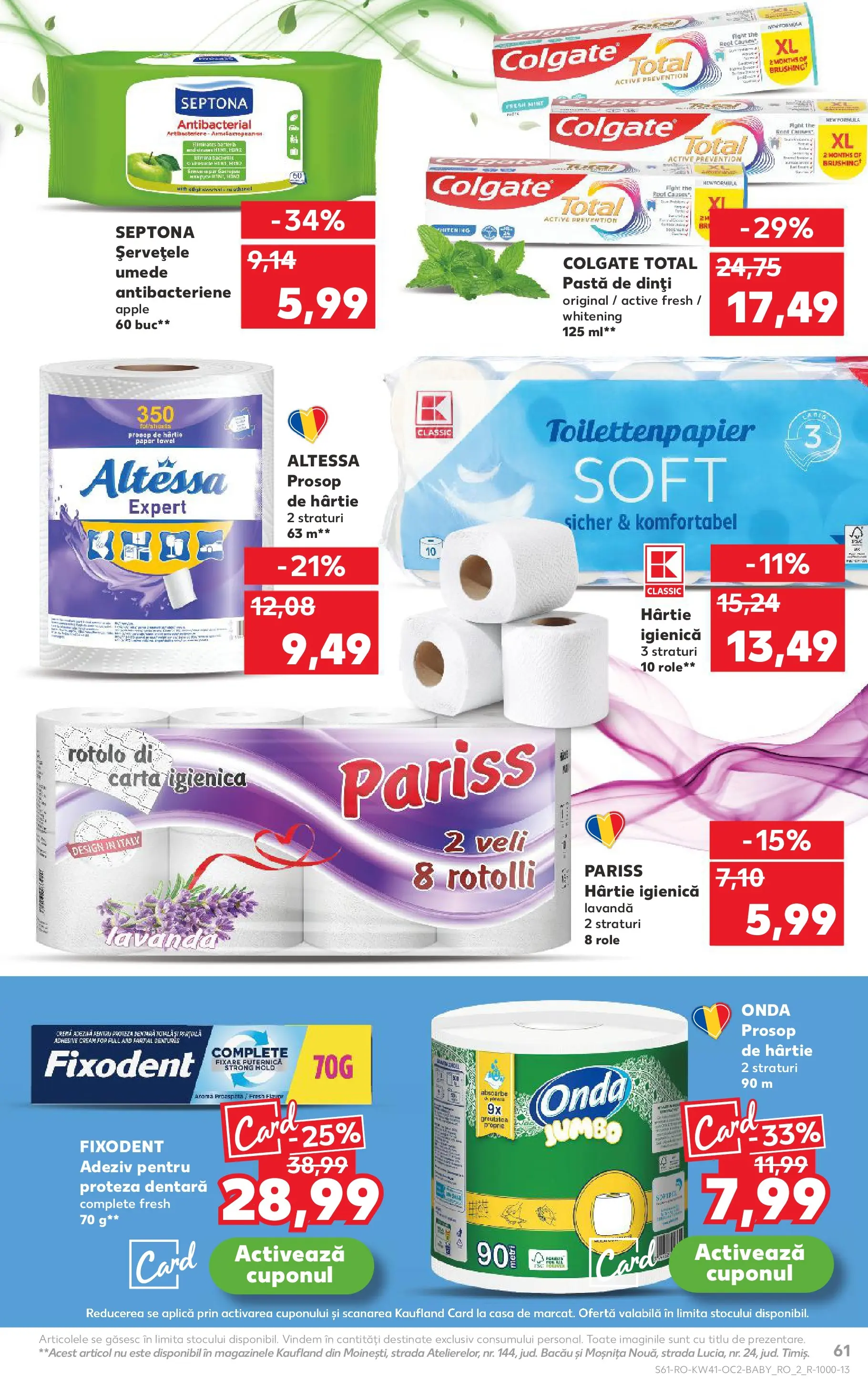 Catalog Kaufland 8 - 13 Octombrie 2025 | Pagina 61 | Produse: Role, Cremă, Apple, Pastă de dinți