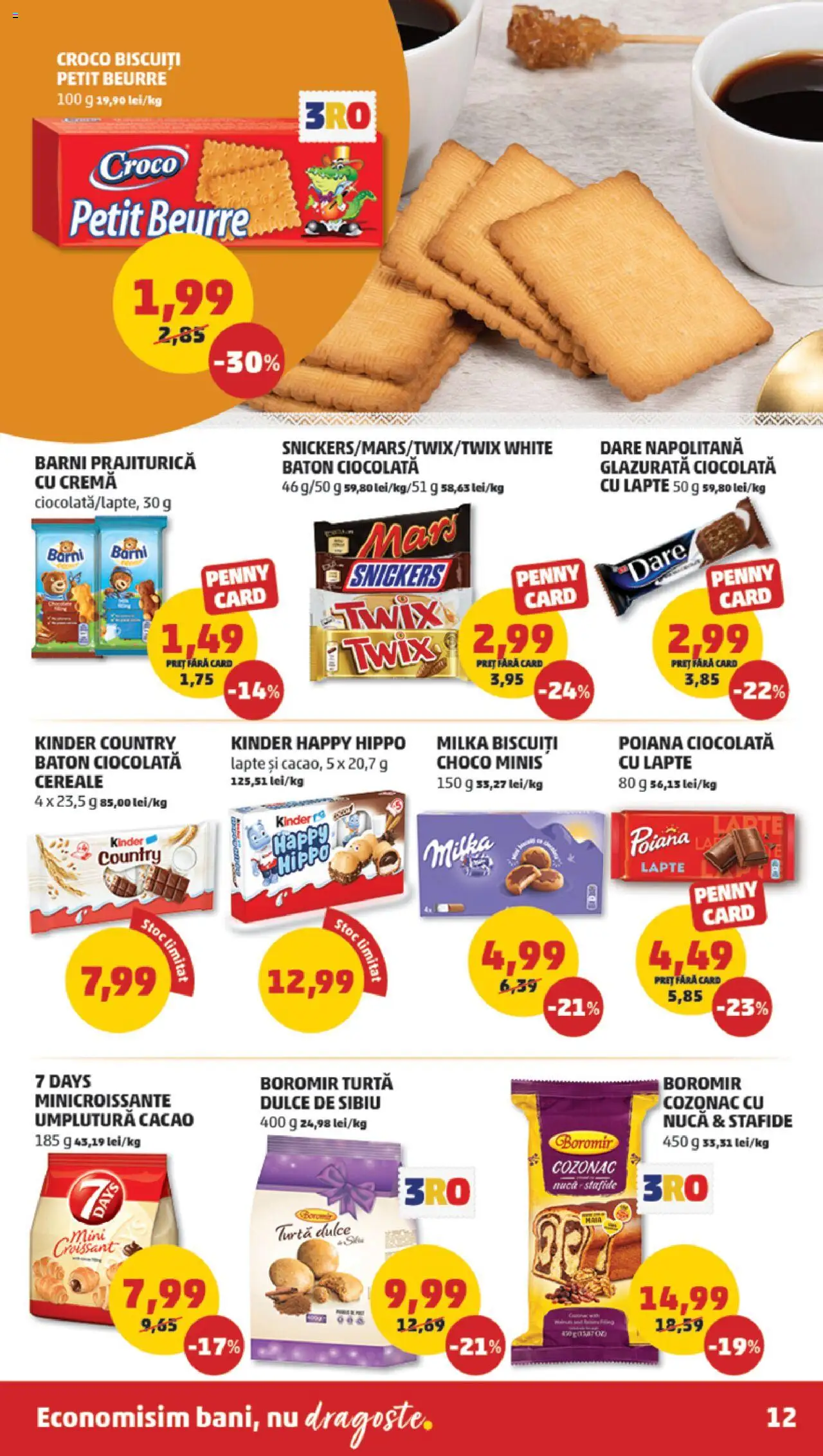 Catalog PENNY Market 8 - 13 Octombrie 2025 | Pagina 12 | Produse: Cremă, Ciocolată, Biscuiți, Turtă dulce