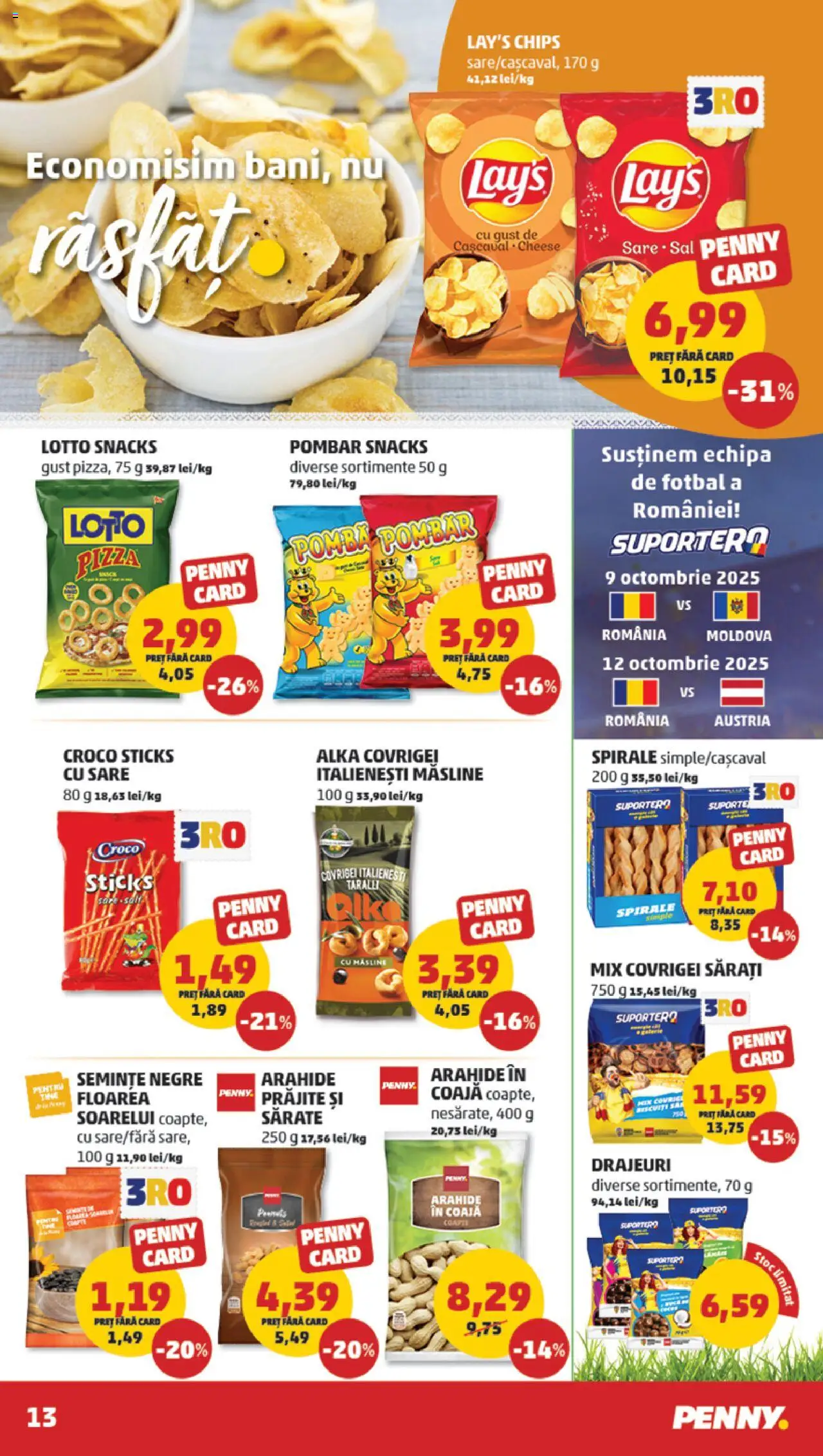 Catalog PENNY Market 8 - 13 Octombrie 2025 | Pagina 13 | Produse: Semințe, Covrigei, Pizza, Bant