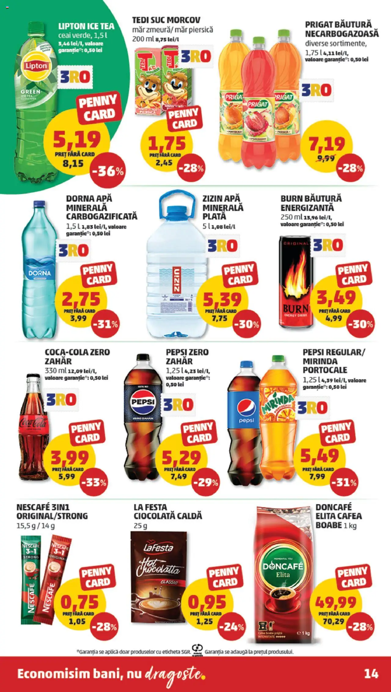 Catalog PENNY Market 8 - 13 Octombrie 2025 | Pagina 14 | Produse: Yazı tahtası kalemi, Suc, Băutură energizantă, Ice tea