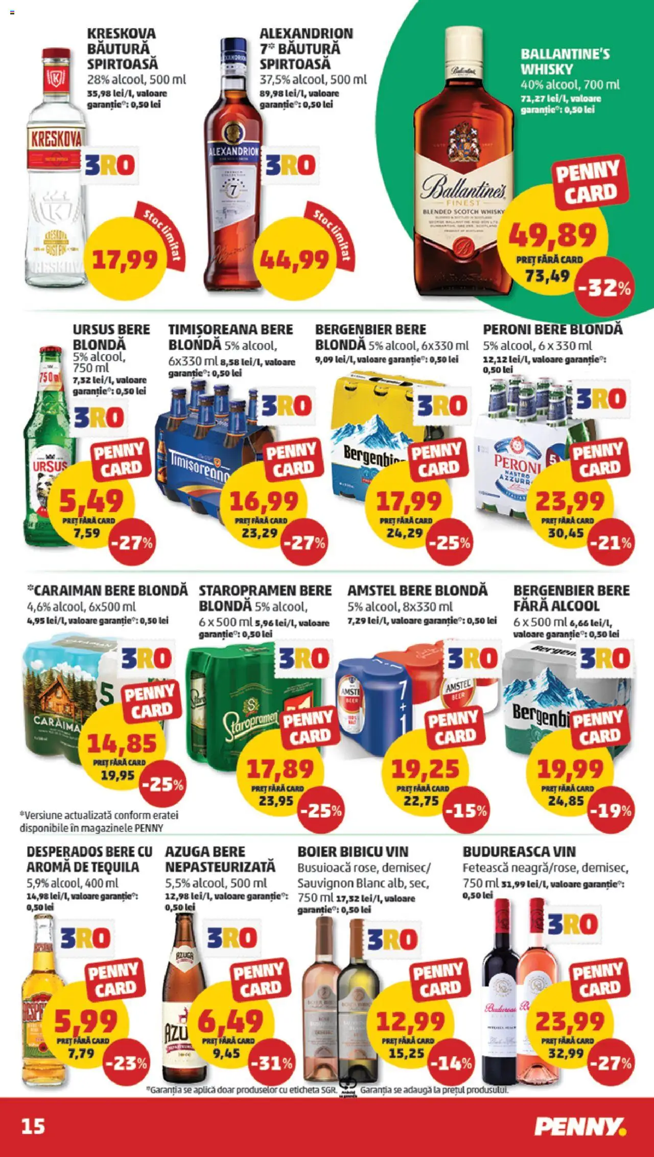 Catalog PENNY Market 8 - 13 Octombrie 2025 | Pagina 15 | Produse: Eğitim çantaları, Vin, Bere, Plastik Kulübe