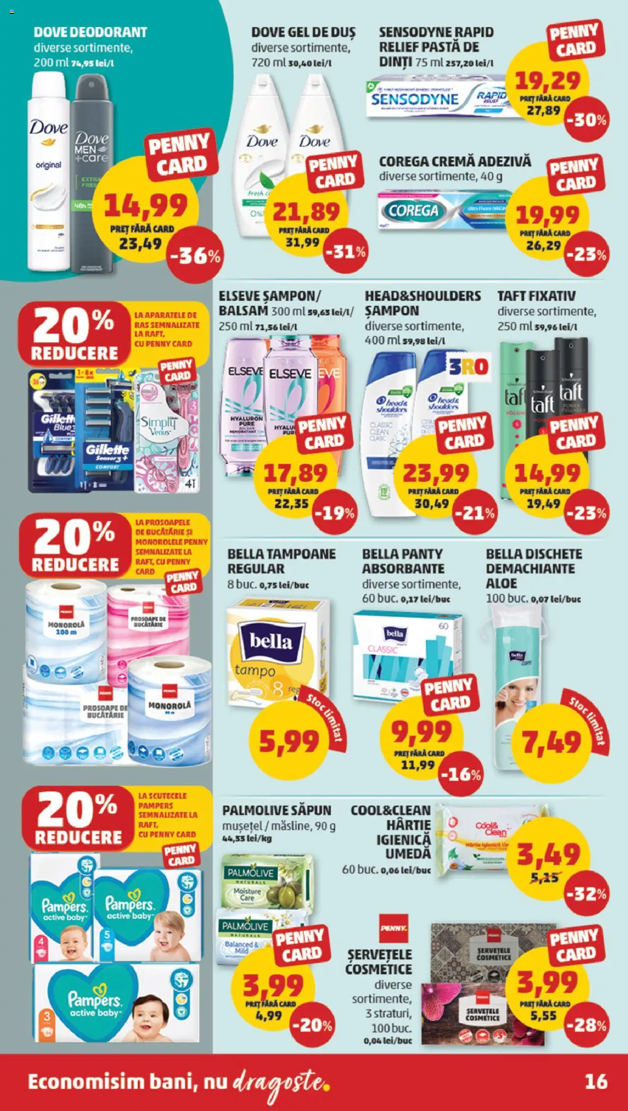 Catalog PENNY Market 8 - 13 Octombrie 2025 | Pagina 16 | Produse: Bucătărie, Duș, Absorbante, Tampoane