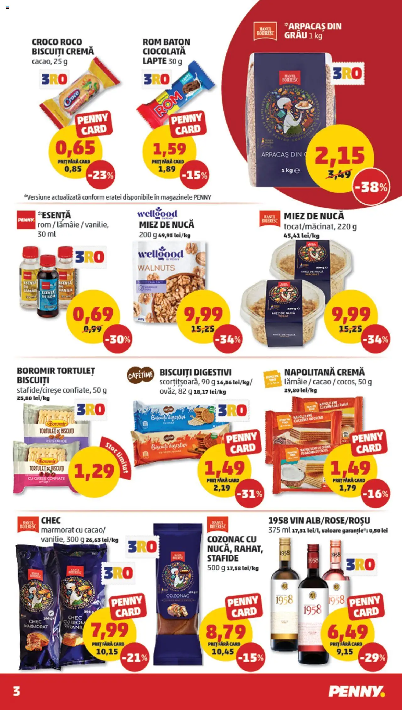 Catalog PENNY Market 8 - 13 Octombrie 2025 | Pagina 3 | Produse: Cremă, Ciocolată, Rom, Lămâie