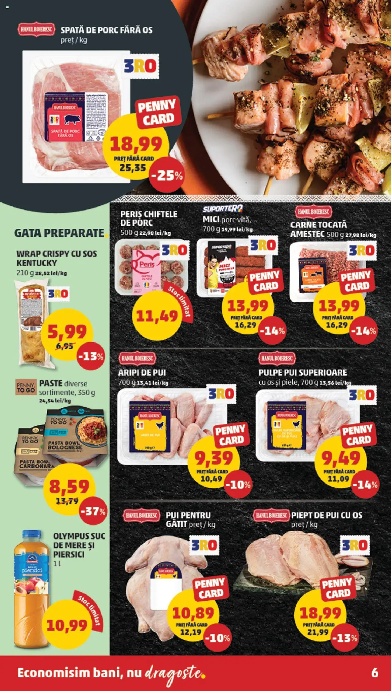 Catalog PENNY Market 8 - 13 Octombrie 2025 | Pagina 6 | Produse: Hacıyatmaz Kedi Oyuncağı, Carne tocată, Chiftele, Sos