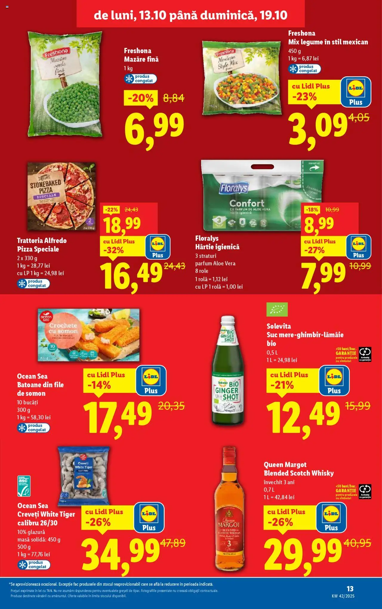 Catalog LIDL 13 - 18 Octombrie 2025 | Pagina 13 | Produse: Mazăre, Masă, Role, Legume