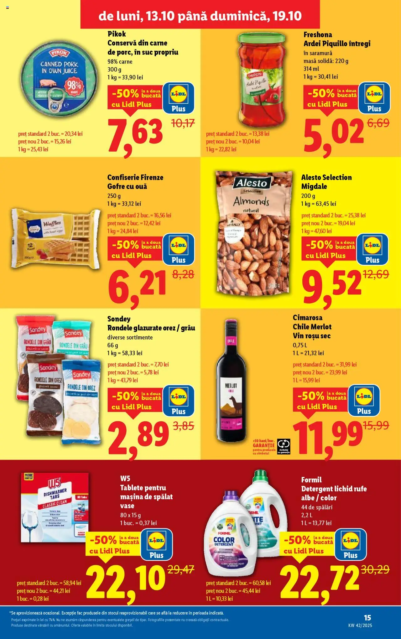 Catalog LIDL 13 - 18 Octombrie 2025 | Pagina 15 | Produse: Ardei, Migdale, Orez, Detergent