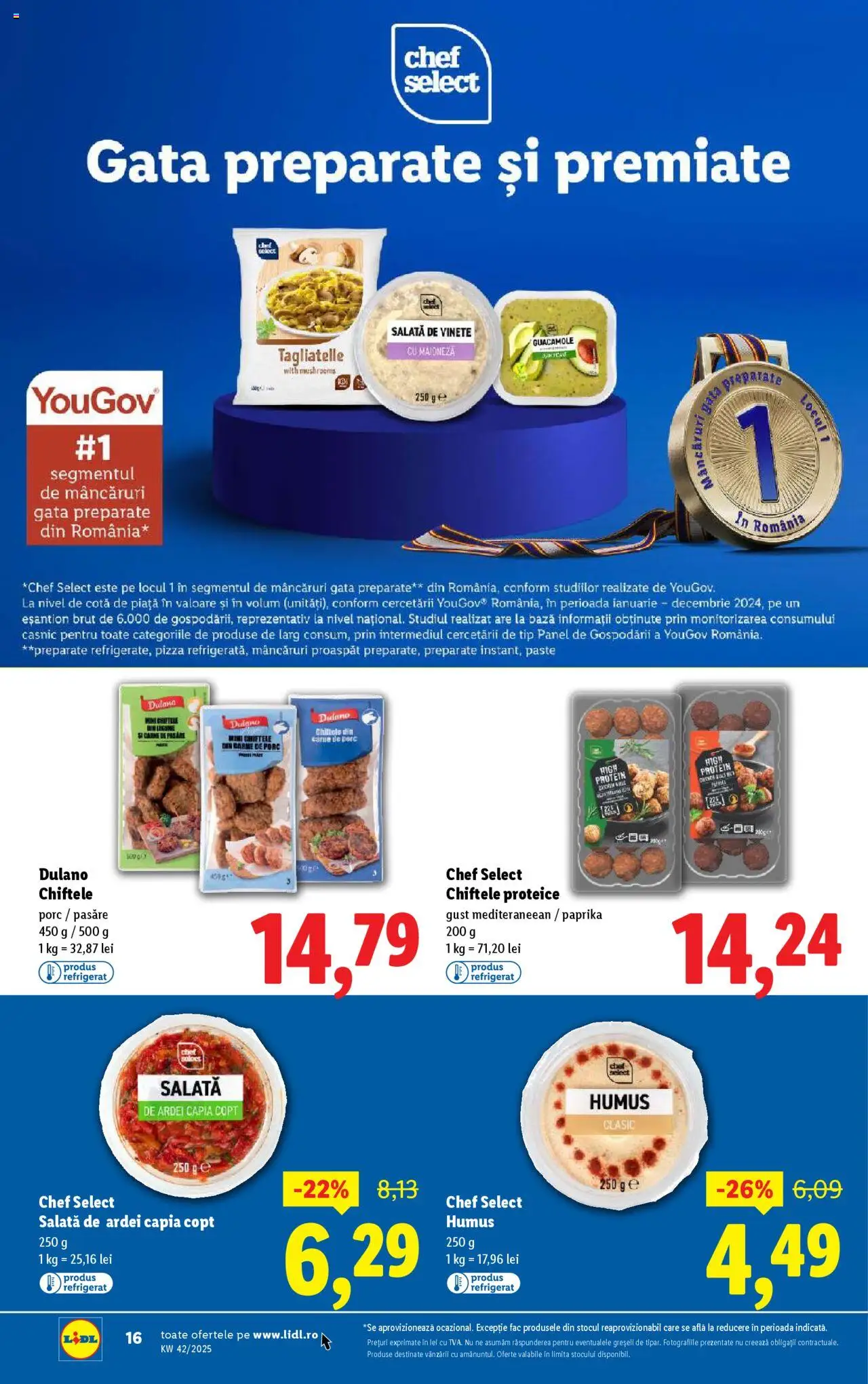 Catalog LIDL 13 - 18 Octombrie 2025 | Pagina 16 | Produse: Konuşturucu Kuş Yemleri, Paste, Humus, Chiftele