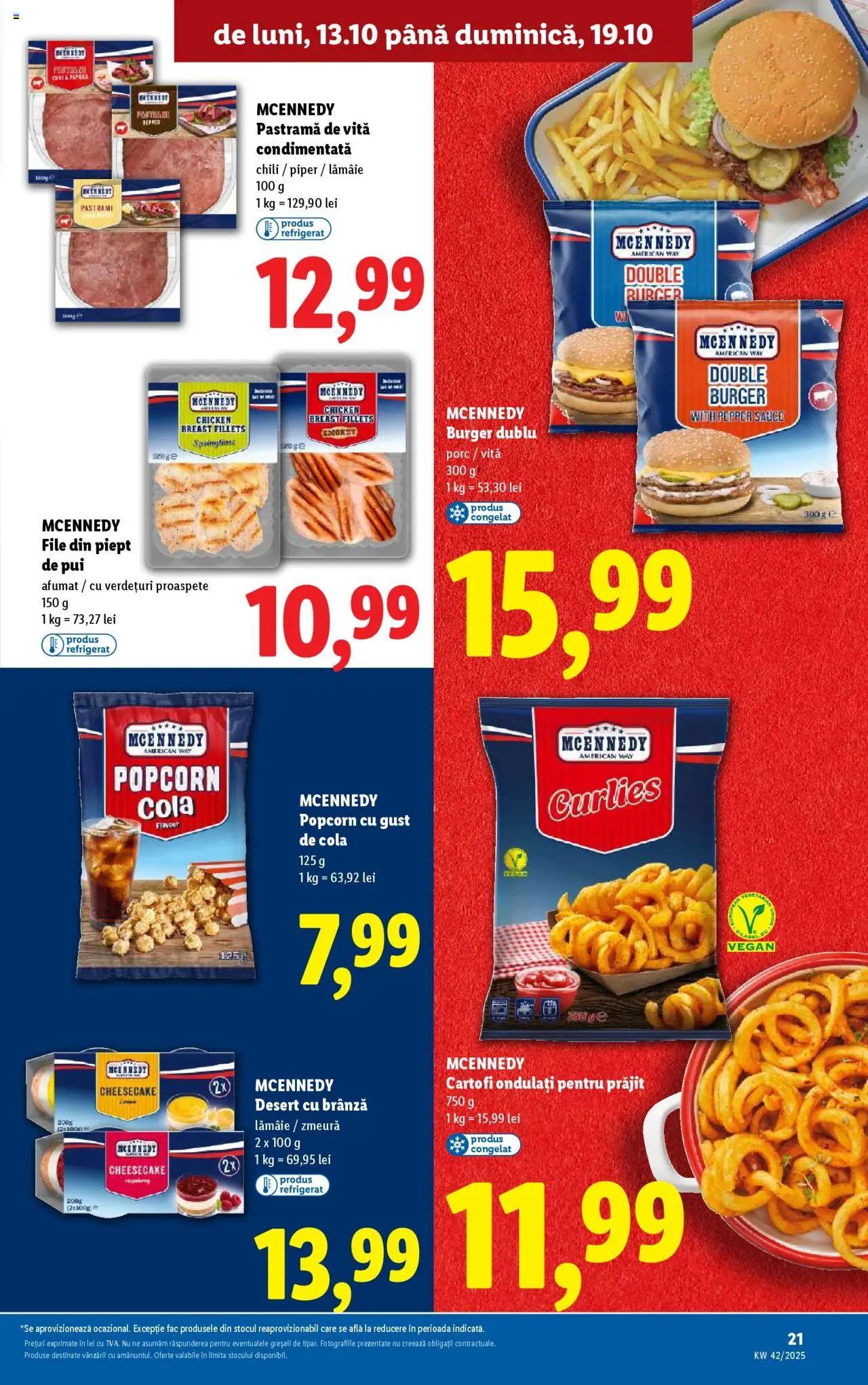 Catalog LIDL 13 - 18 Octombrie 2025 | Pagina 21 | Produse: Brânză, Burger, Cartofi, Lămâie