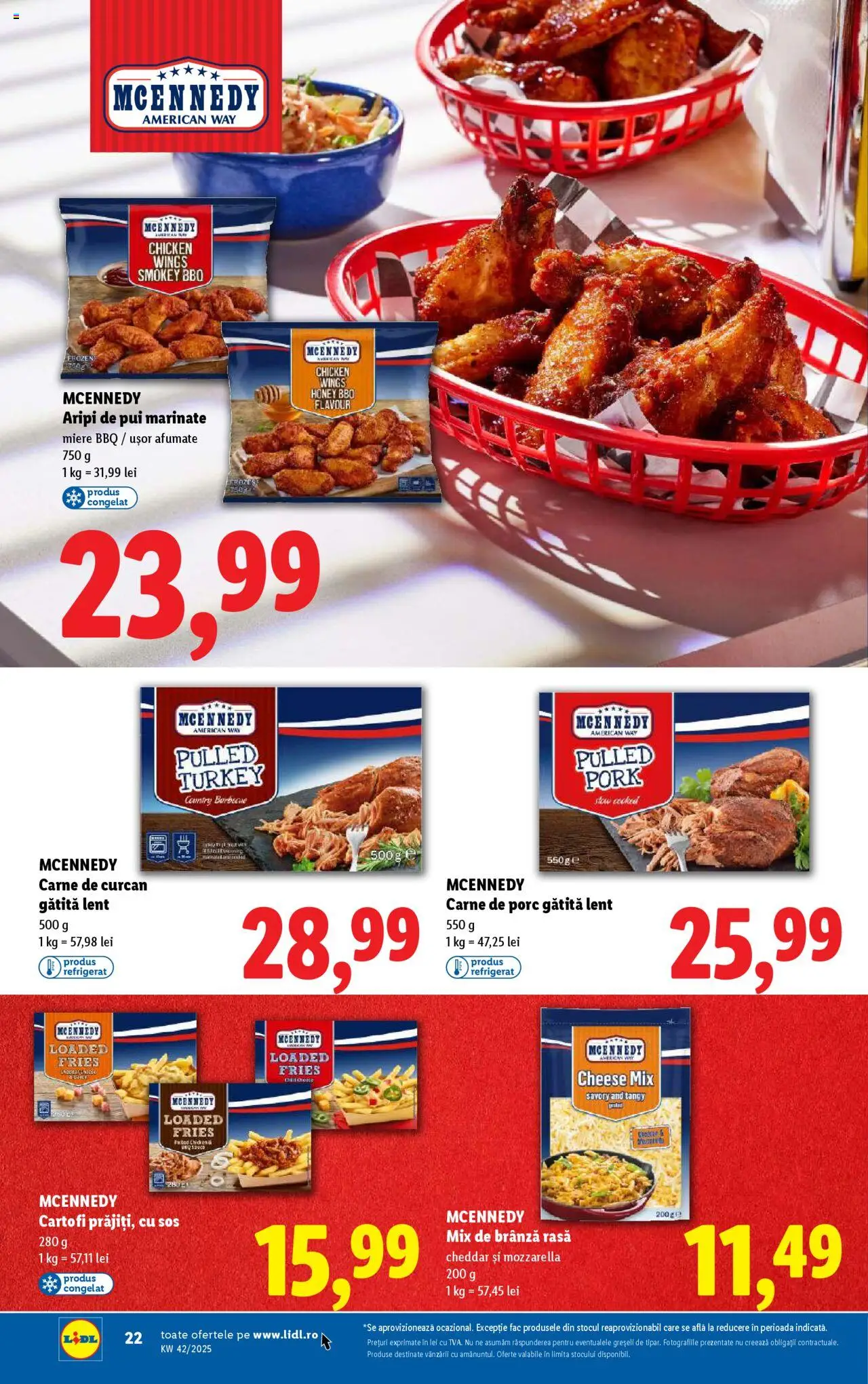 Catalog LIDL 13 - 18 Octombrie 2025 | Pagina 22 | Produse: Mozzarella, Brânză, Cartofi, Sos
