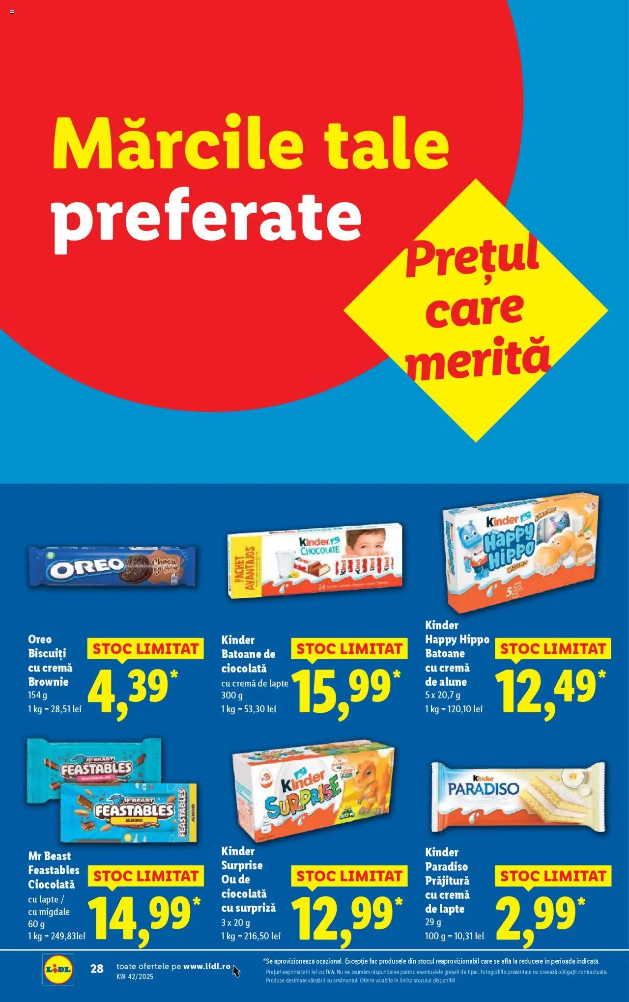 Catalog LIDL 13 - 18 Octombrie 2025 | Pagina 28 | Produse: Prăjitură, Migdale, Alune, Lapte