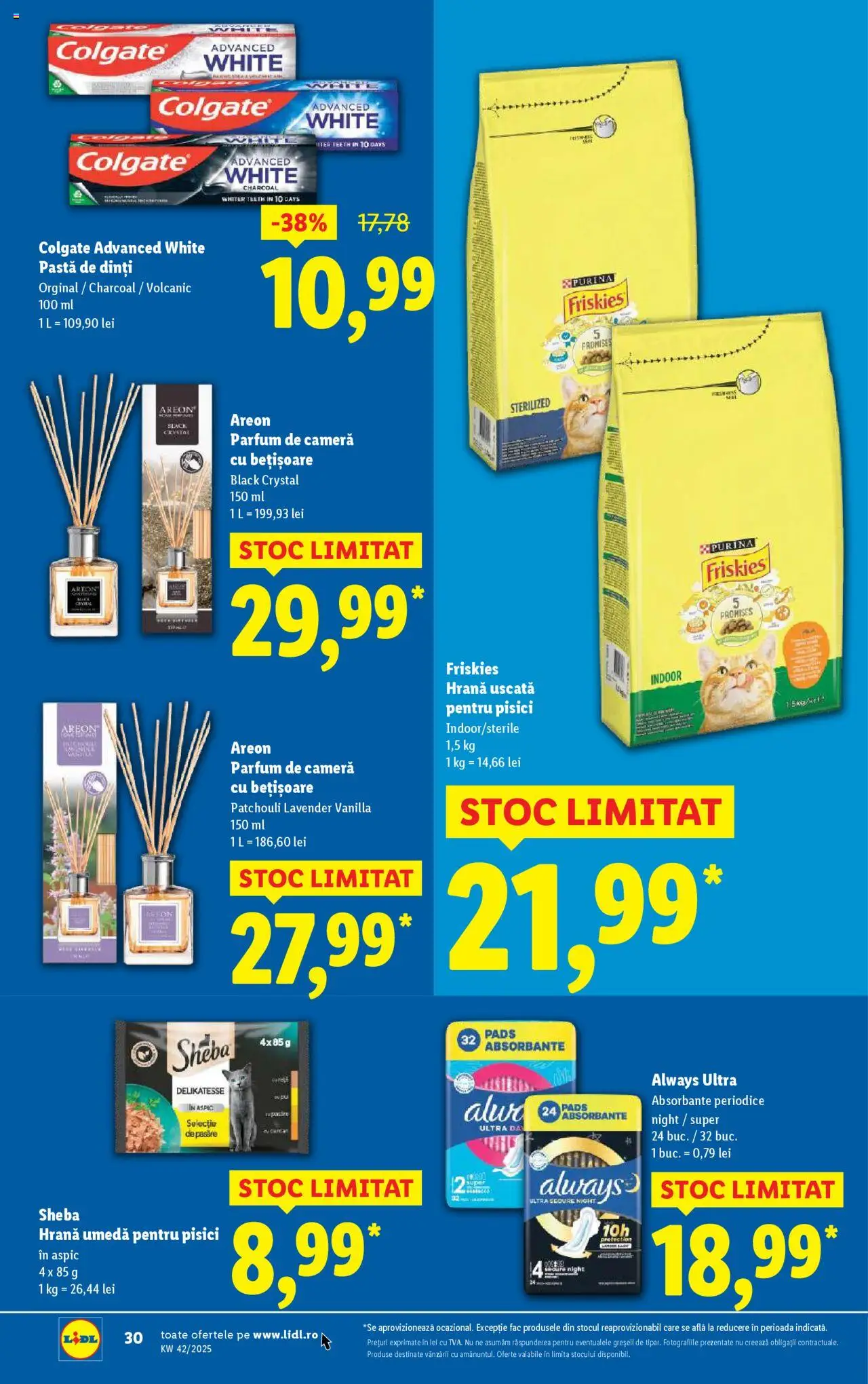 Catalog LIDL 13 - 18 Octombrie 2025 | Pagina 30 | Produse: Cameră, Parfum, Pastă de dinți, Absorbante