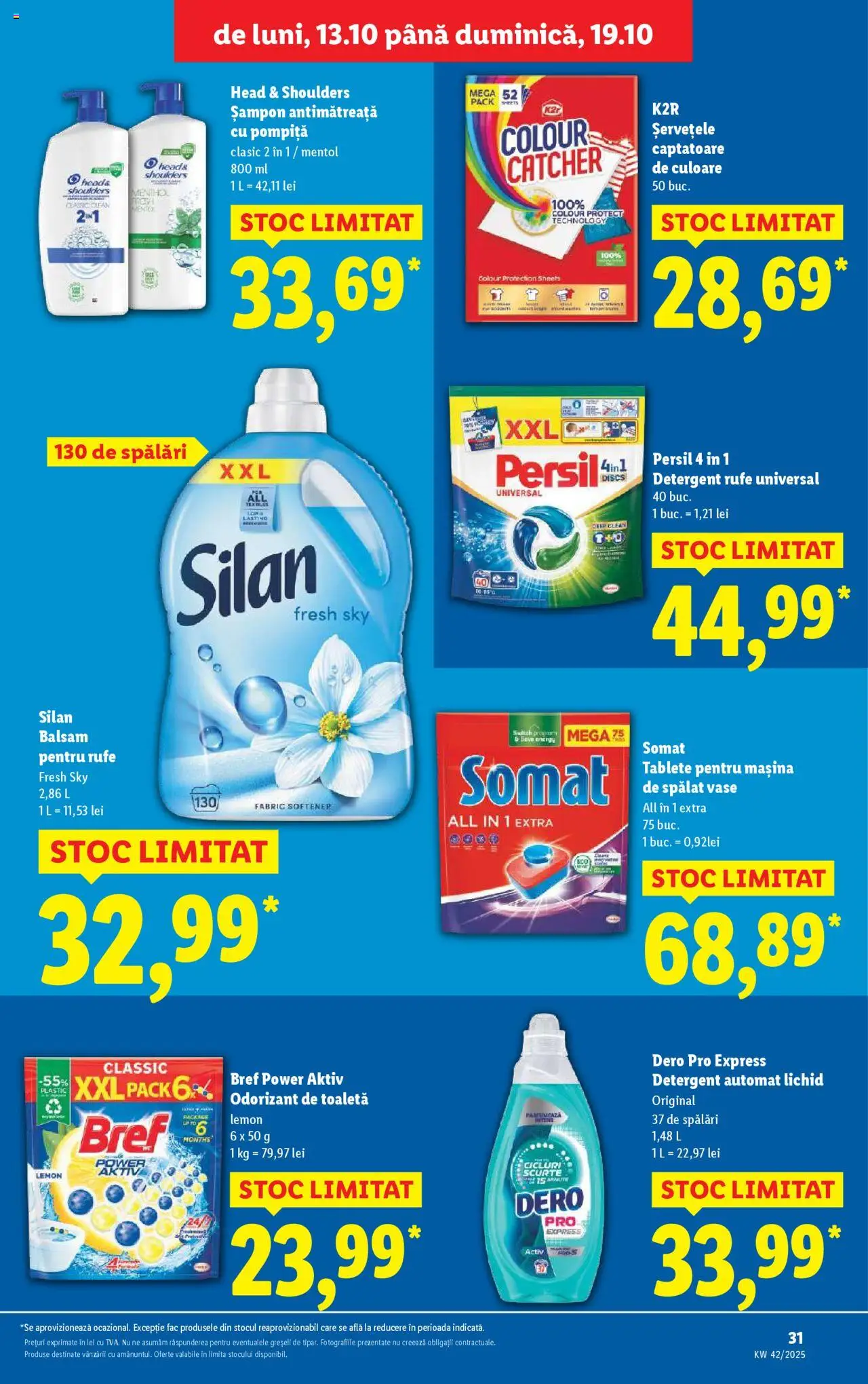 Catalog LIDL 13 - 18 Octombrie 2025 | Pagina 31 | Produse: Kedi Ödül Oyuncakları, Șampon, Yorgan, Tablete pentru mașina de spălat