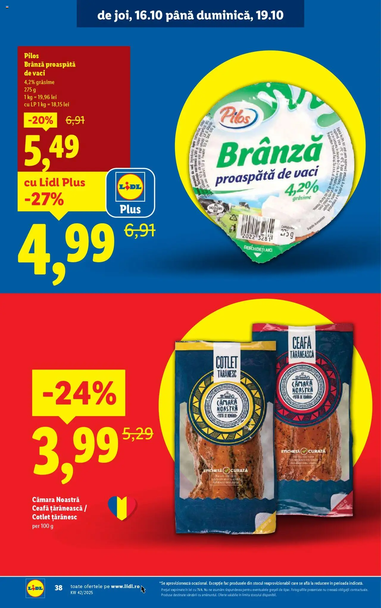 Catalog LIDL 13 - 18 Octombrie 2025 | Pagina 38 | Produse: Frigider, Toplar, Lait de coco, Brânză