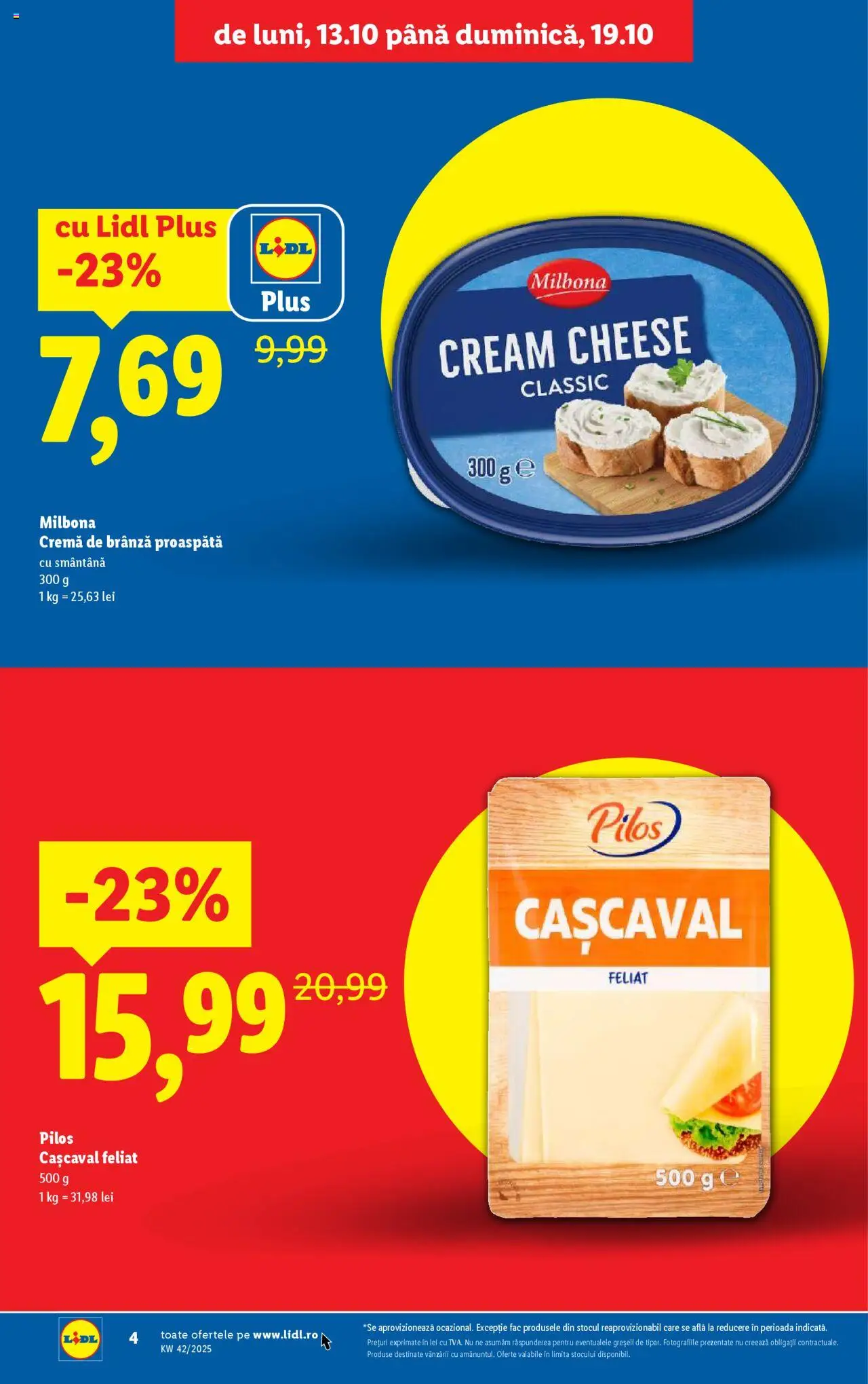 Catalog LIDL 13 - 18 Octombrie 2025 | Pagina 4 | Produse: Toplar, Cașcaval, Brânză, Cremă de brânză