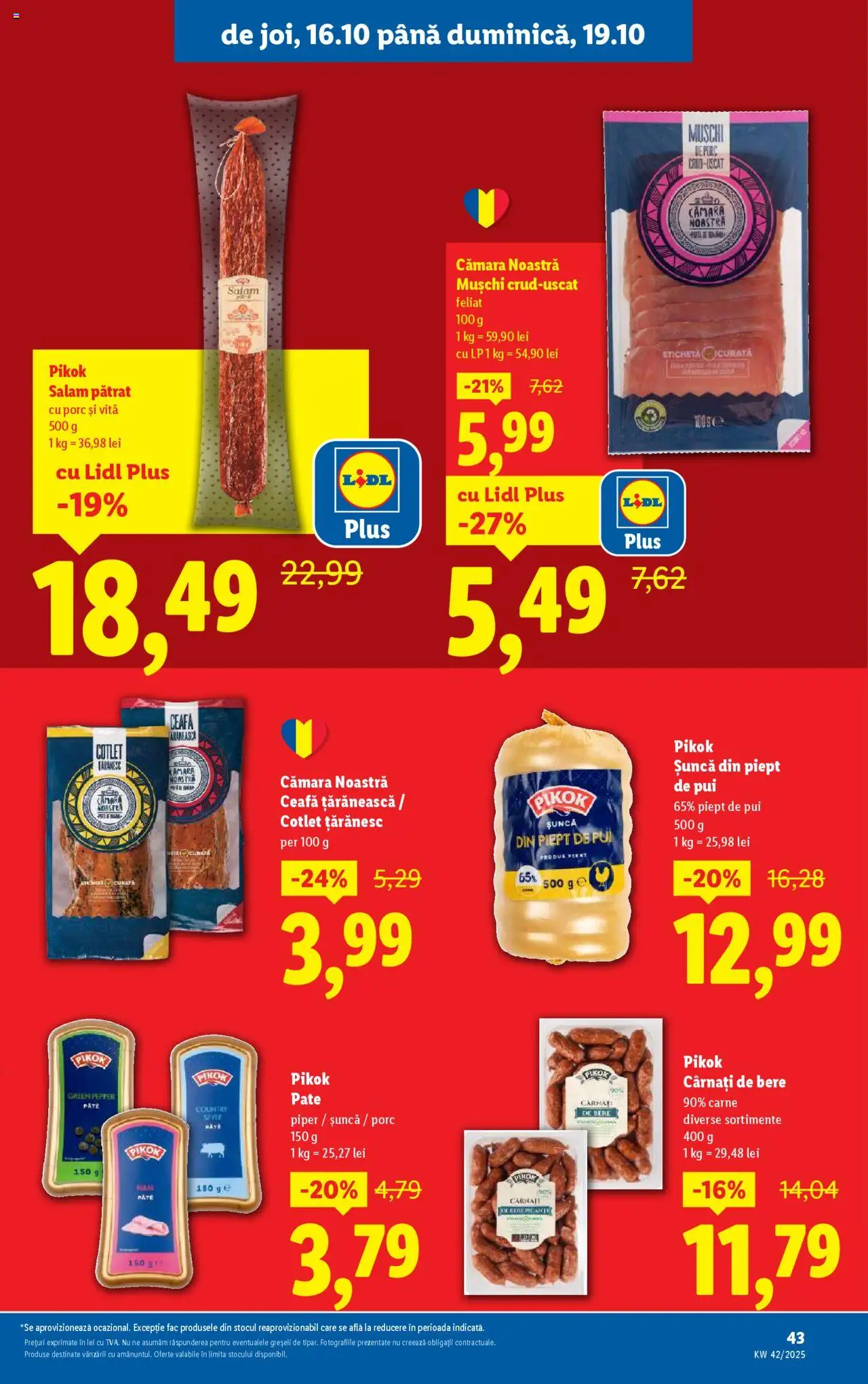 Catalog LIDL 13 - 18 Octombrie 2025 | Pagina 43 | Produse: Lait de coco, Pate, Bere, Cârnați