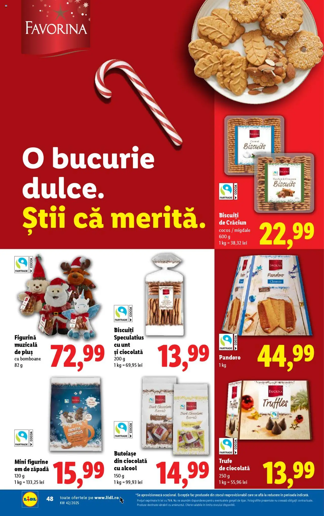 Catalog LIDL 13 - 18 Octombrie 2025 | Pagina 48 | Produse: Unt, Ciocolată, Bomboane, Biscuiți