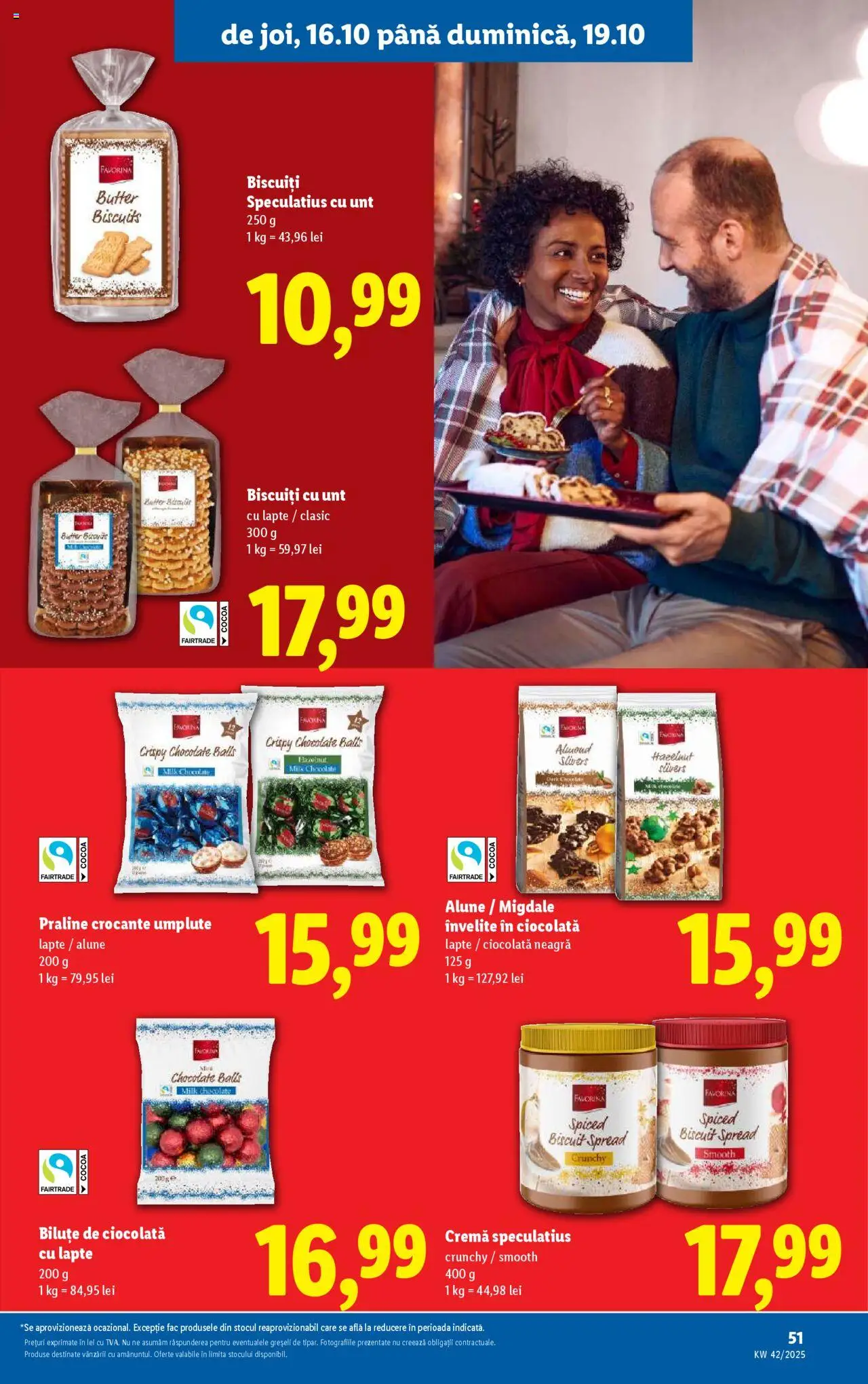 Catalog LIDL 13 - 18 Octombrie 2025 | Pagina 51 | Produse: Praline, Lapte, Ciocolată, Biscuiți