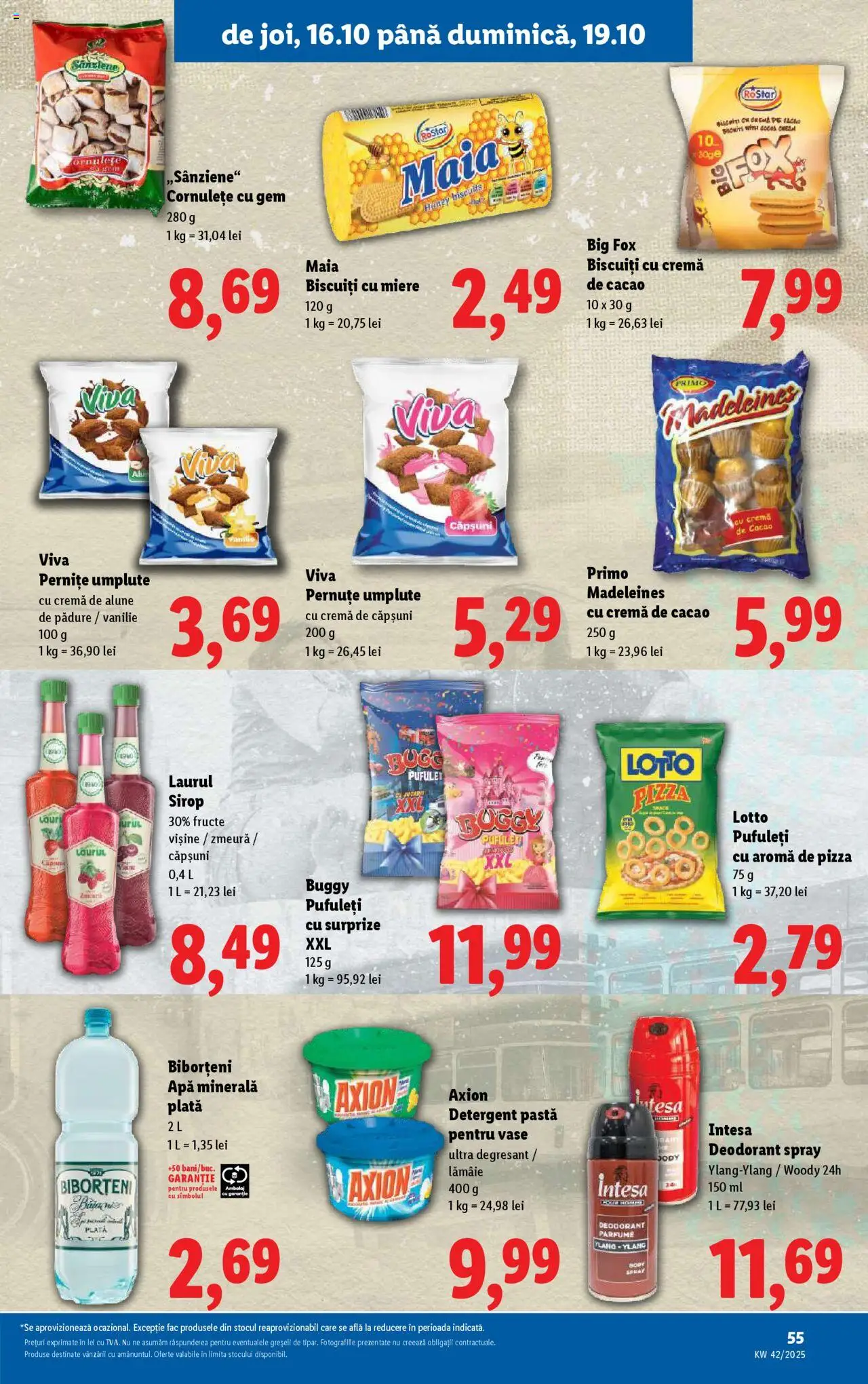Catalog LIDL 13 - 18 Octombrie 2025 | Pagina 55 | Produse: Alune, Pufuleți, Cornulețe, Apă