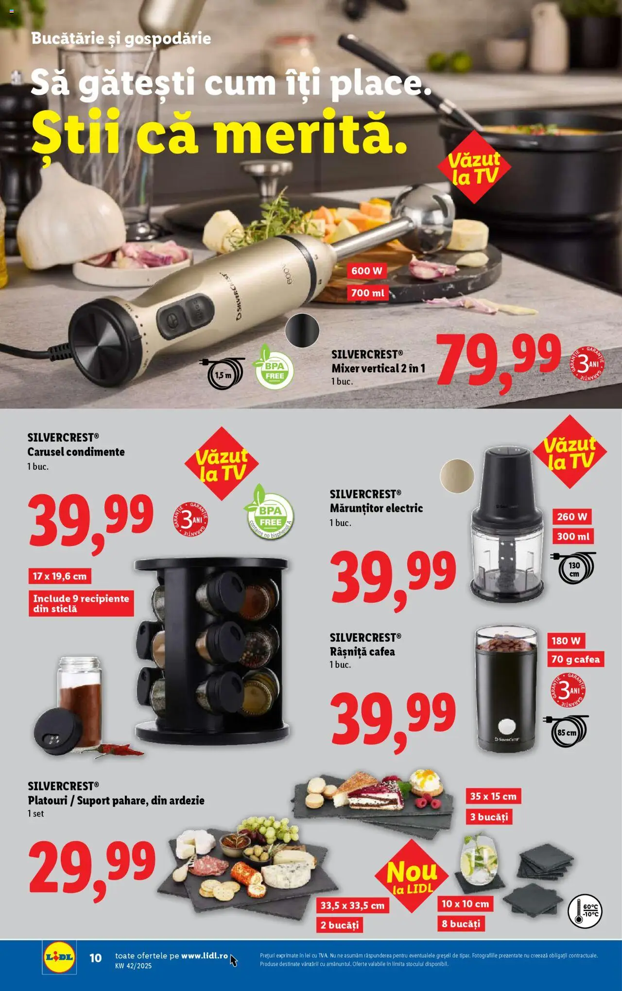 Catalog LIDL 13 - 18 Octombrie 2025 | Pagina 10 | Produse: Blender, Bucătărie, Cafea, Condimente