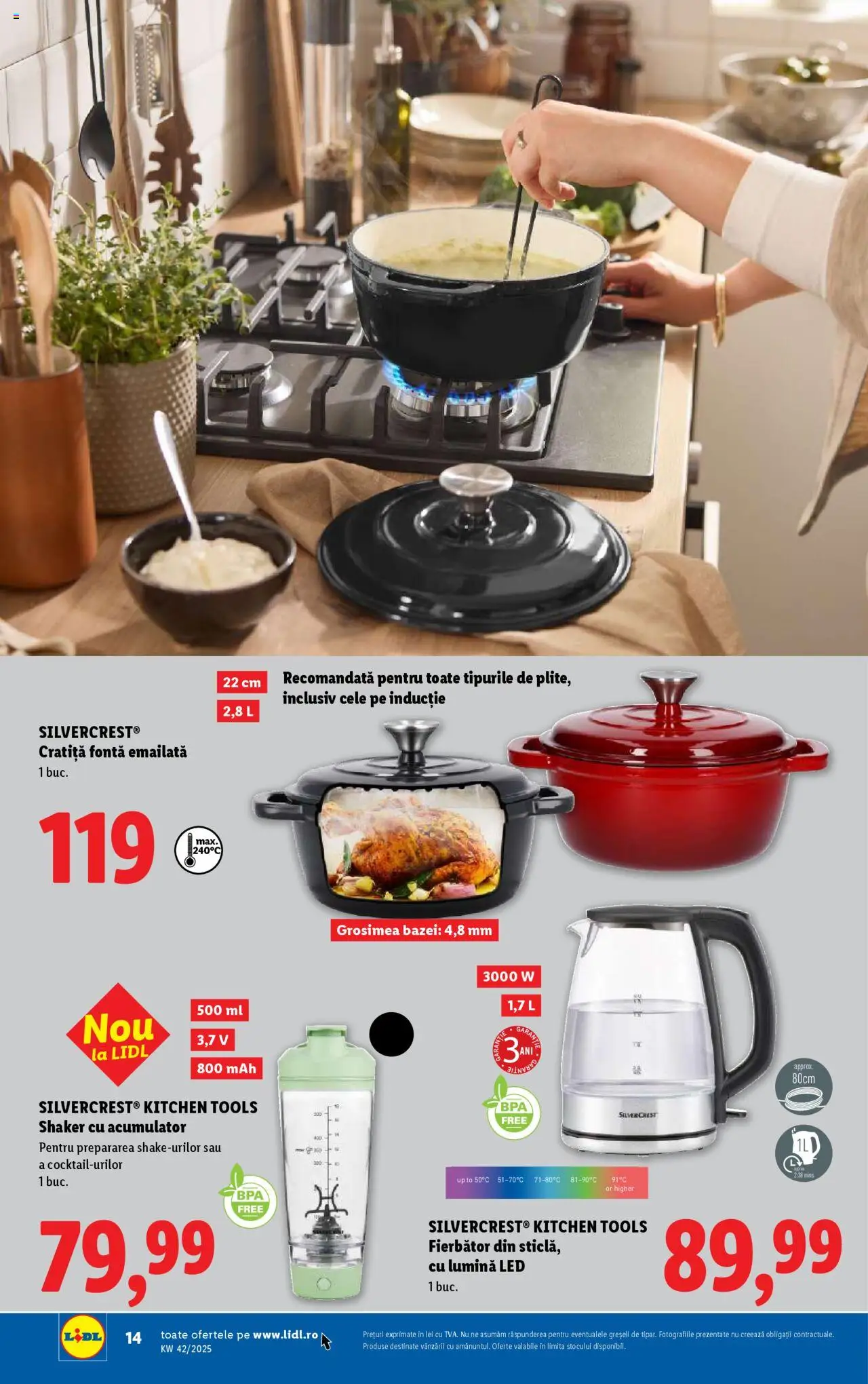 Catalog LIDL 13 - 18 Octombrie 2025 | Pagina 14 | Produse: Tavuk suyu, Cratiță, Babak