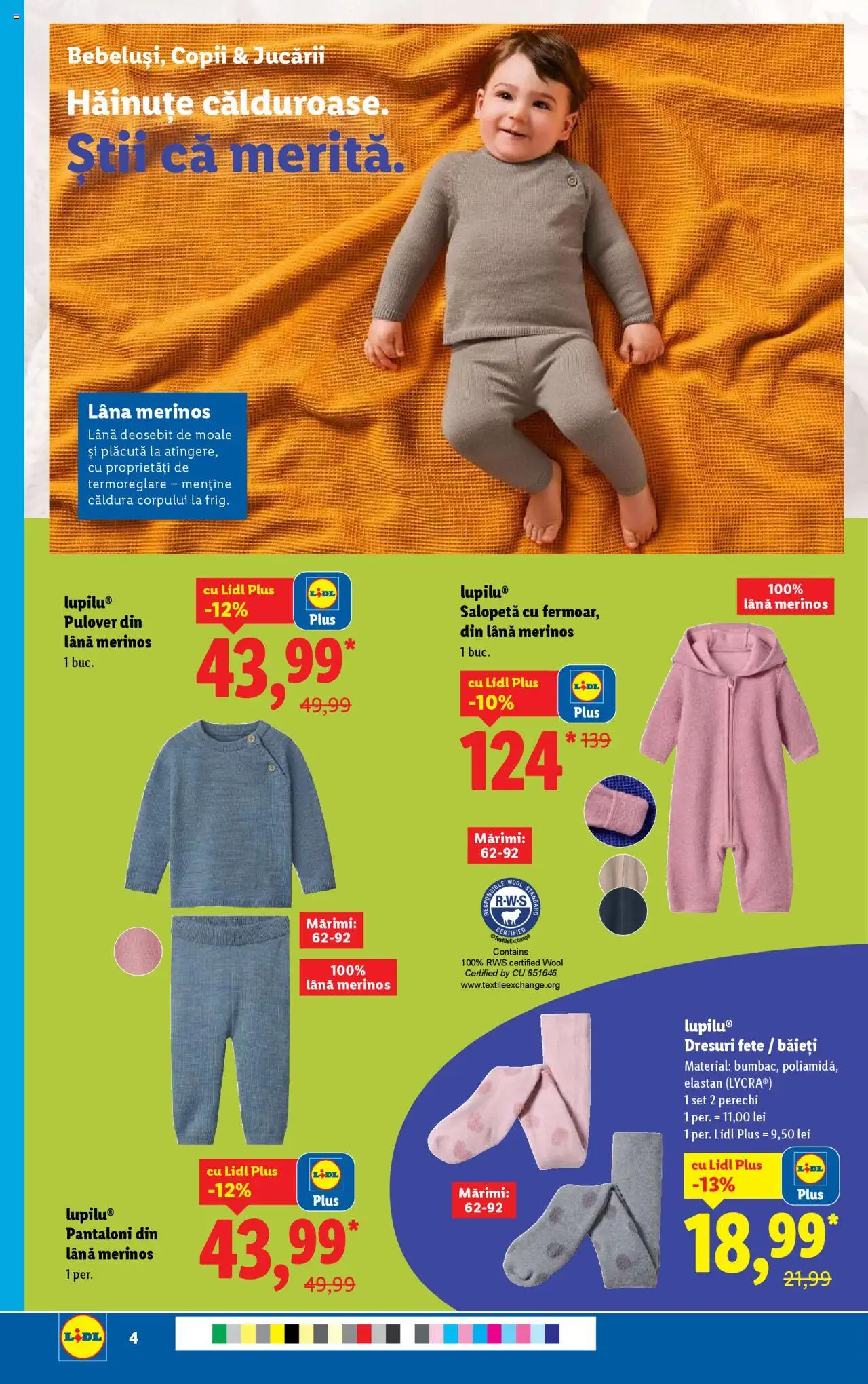 Catalog LIDL 13 - 18 Octombrie 2025 | Pagina 4 | Produse: Pulover, Pantaloni, Salopetă