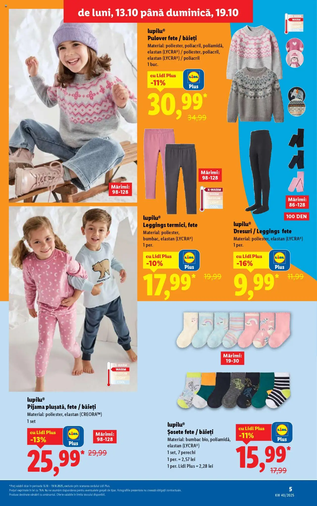 Catalog LIDL 13 - 18 Octombrie 2025 | Pagina 5 | Produse: Pulover, Șosete
