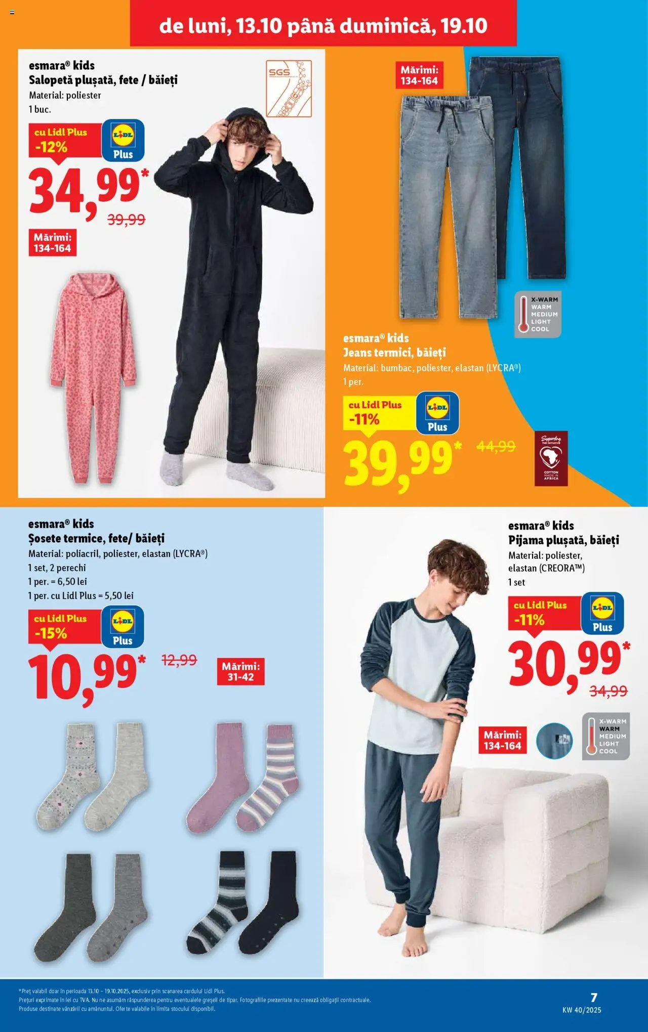 Catalog LIDL 13 - 18 Octombrie 2025 | Pagina 7 | Produse: Salopetă, Șosete