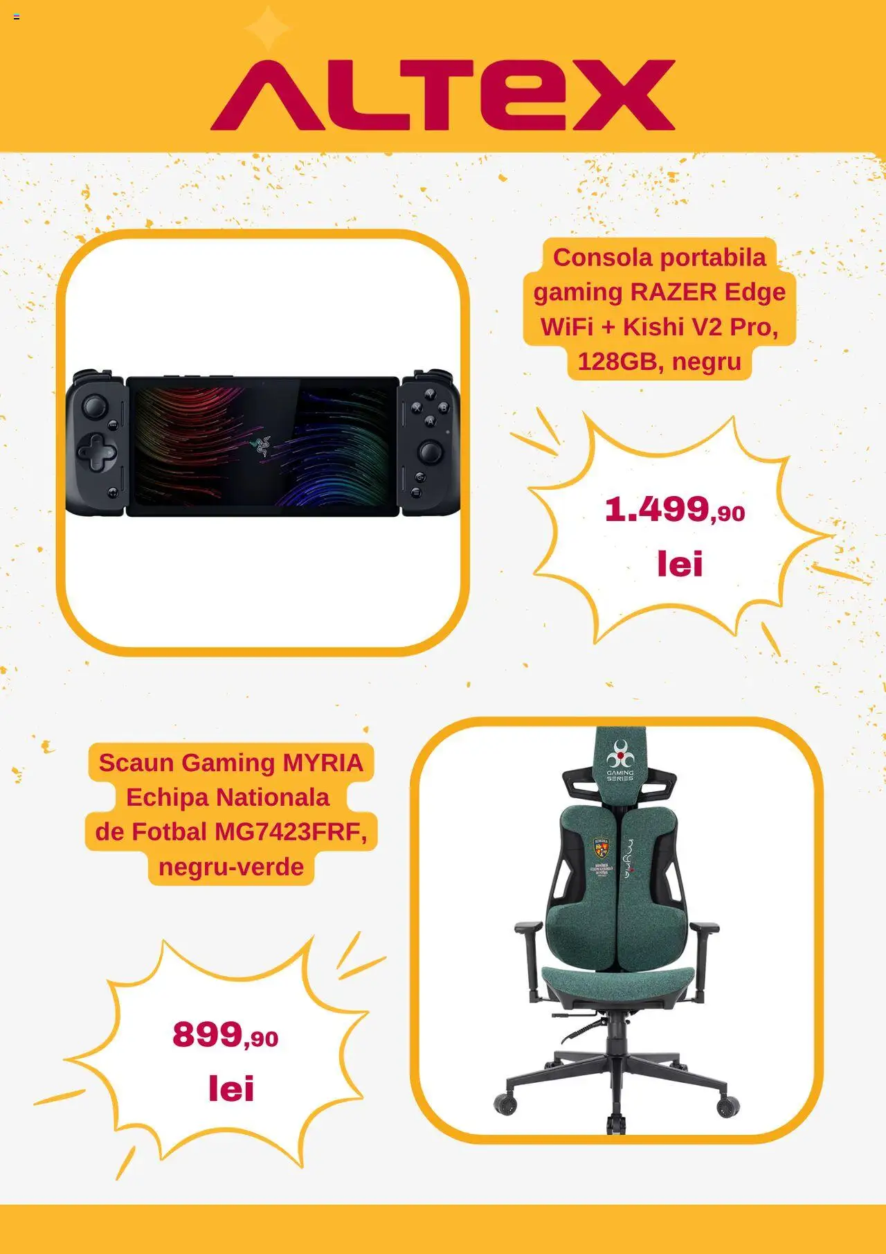 Catalog Altex 9 - 14 Octombrie 2025 | Pagina 4 | Produse: Scaun gaming, Scaun