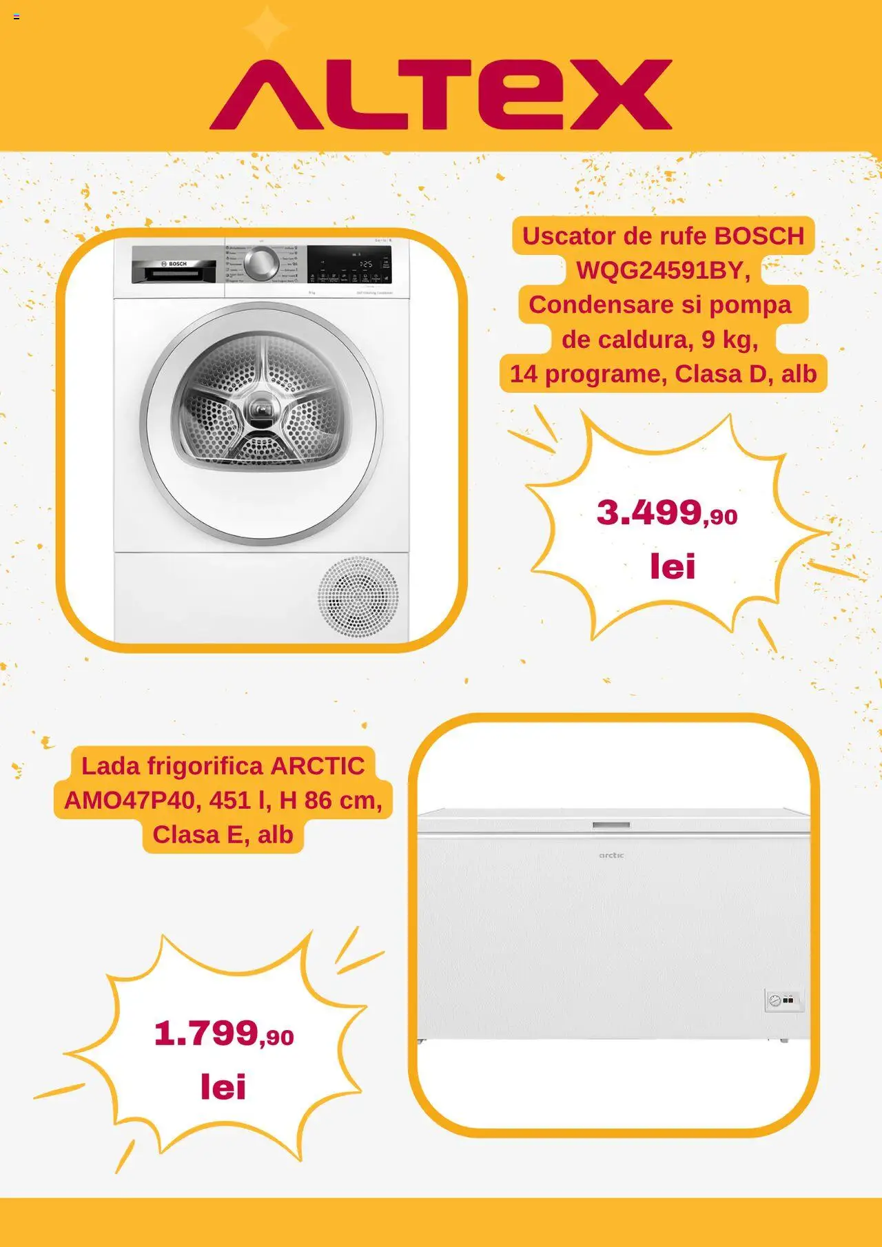 Catalog Altex 9 - 14 Octombrie 2025 | Pagina 6 | Produse: Uscător, Ladă frigorifică