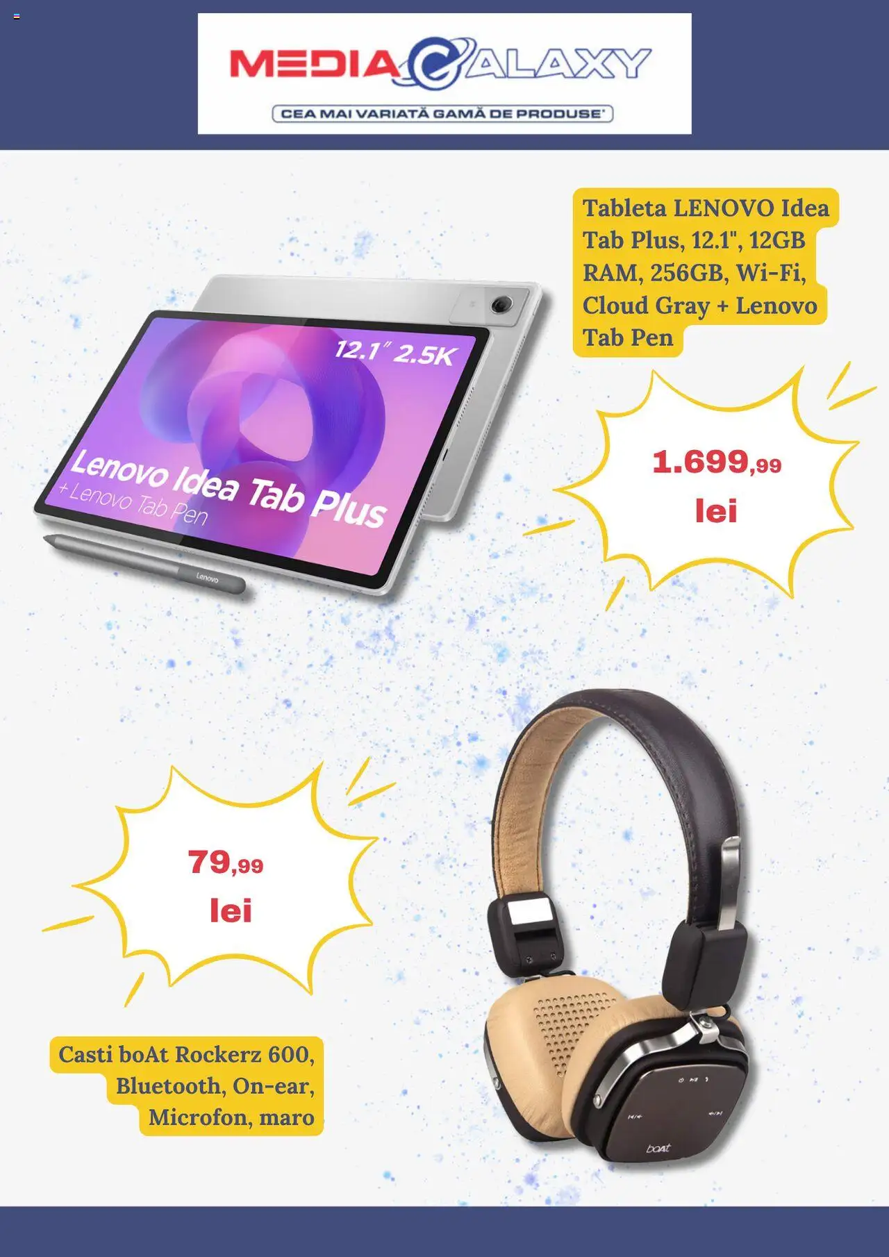 Catalog Media Galaxy 9 - 14 Octombrie 2025 | Pagina 2 | Produse: Tabletă, Căști