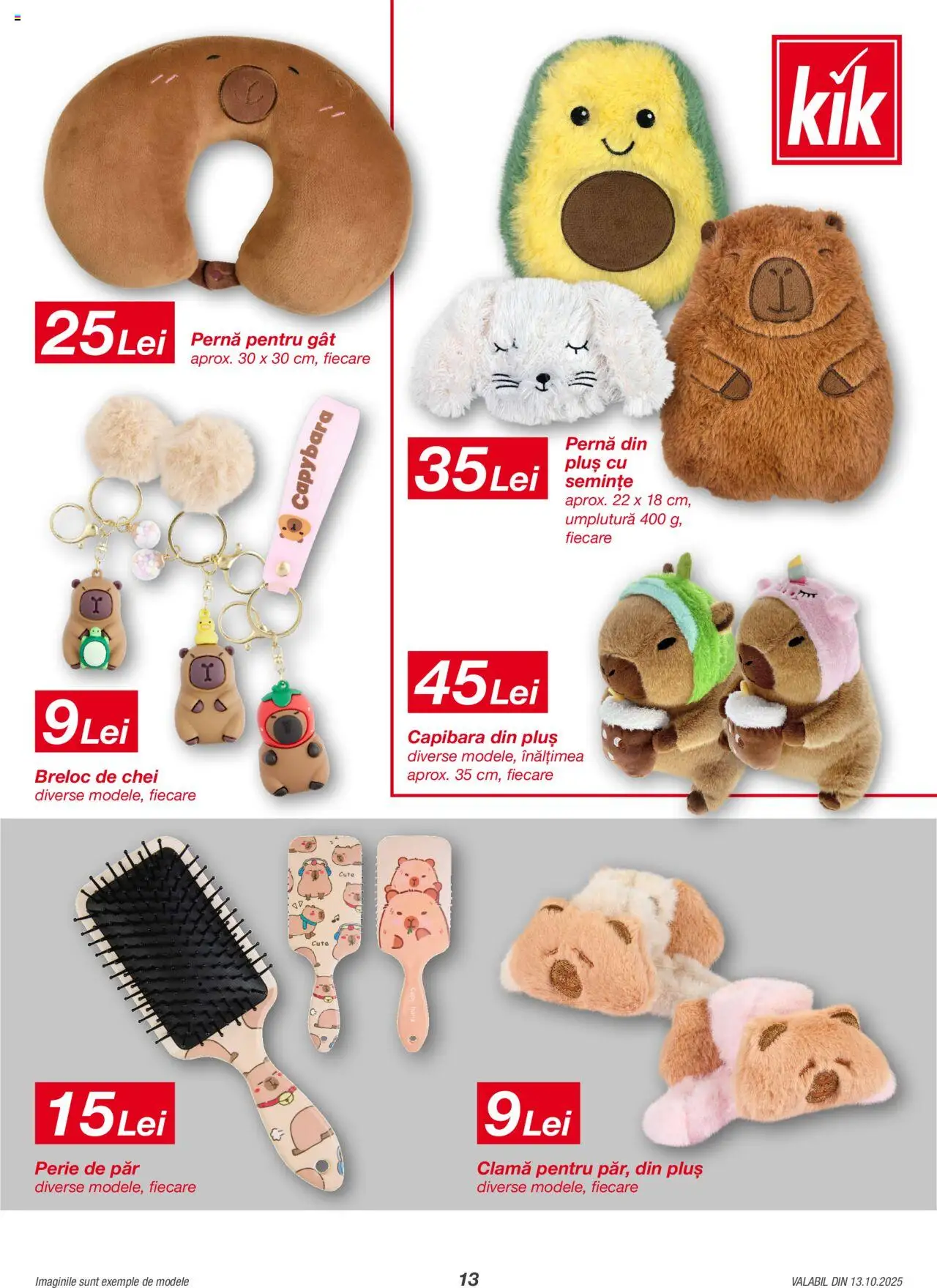 Catalog Kik 13 Octombrie - 1 Noiembrie 2025 | Pagina 13 | Produse: Perie de păr, Pernă, Perie, Semințe