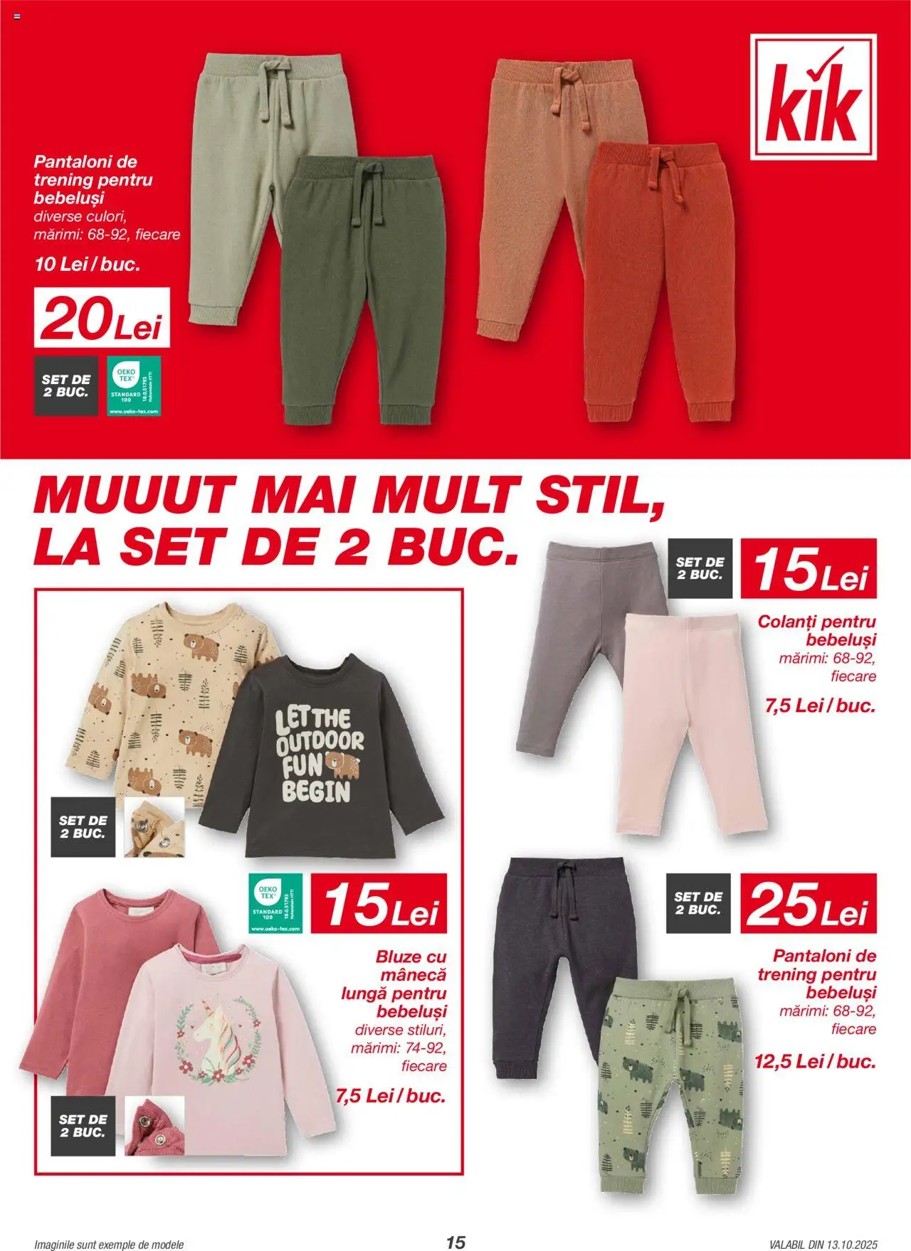 Catalog Kik 13 Octombrie - 1 Noiembrie 2025 | Pagina 15 | Produse: Trening, Pantaloni, Colanți