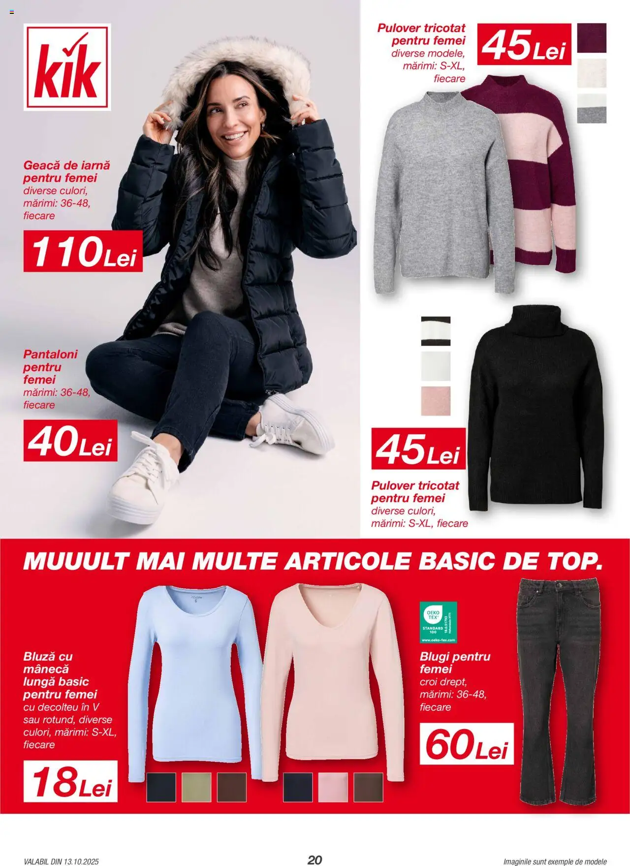 Catalog Kik 13 Octombrie - 1 Noiembrie 2025 | Pagina 20 | Produse: Blugi, Bluză, Pulover, Geacă