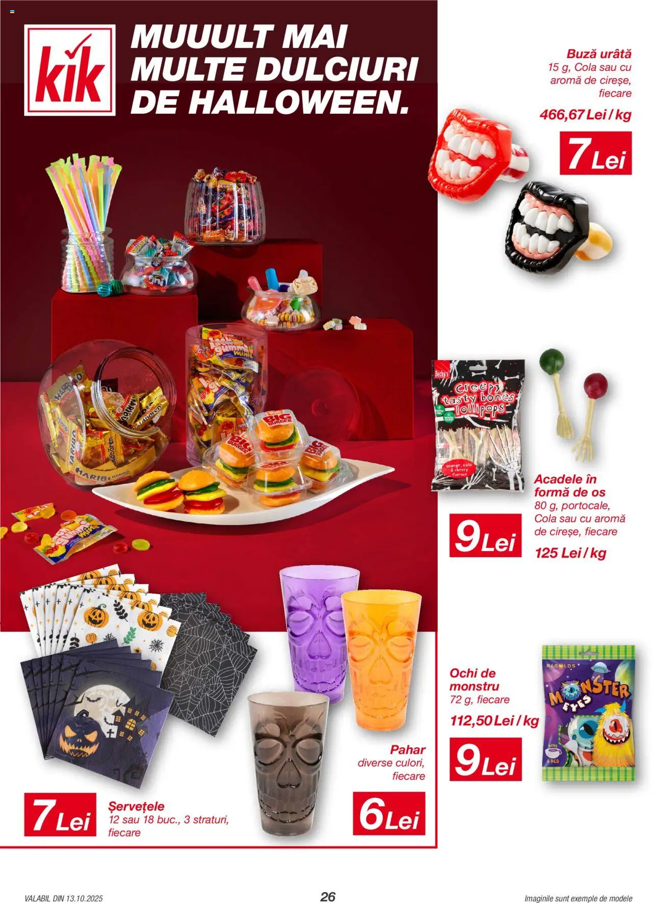 Catalog Kik 13 Octombrie - 1 Noiembrie 2025 | Pagina 26 | Produse: Amerikan servis, Burger, Acadele