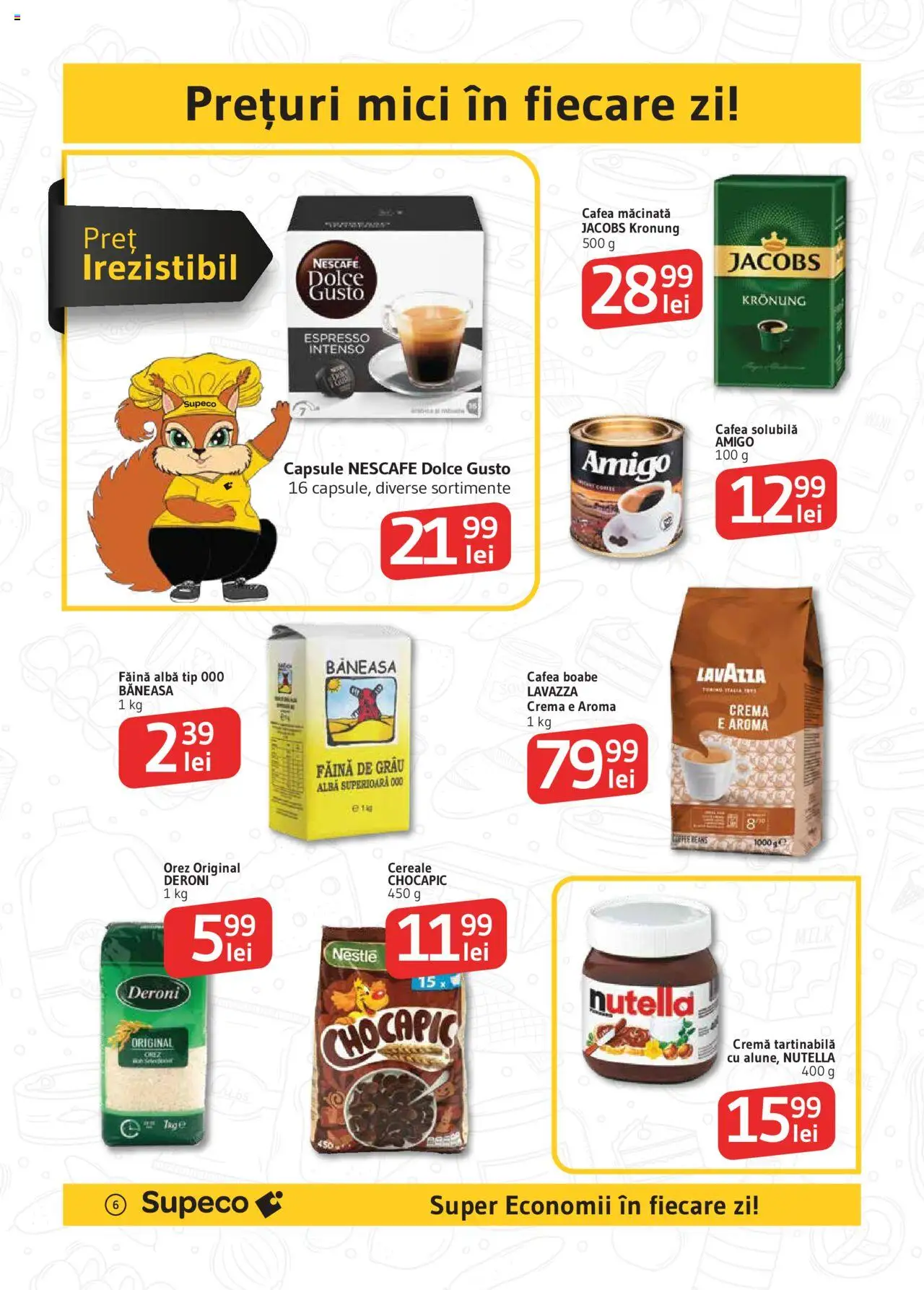 Catalog Supeco 15 - 28 Octombrie 2025 | Pagina 6 | Produse: Mici, Köpek çiti, Cafea, Orez