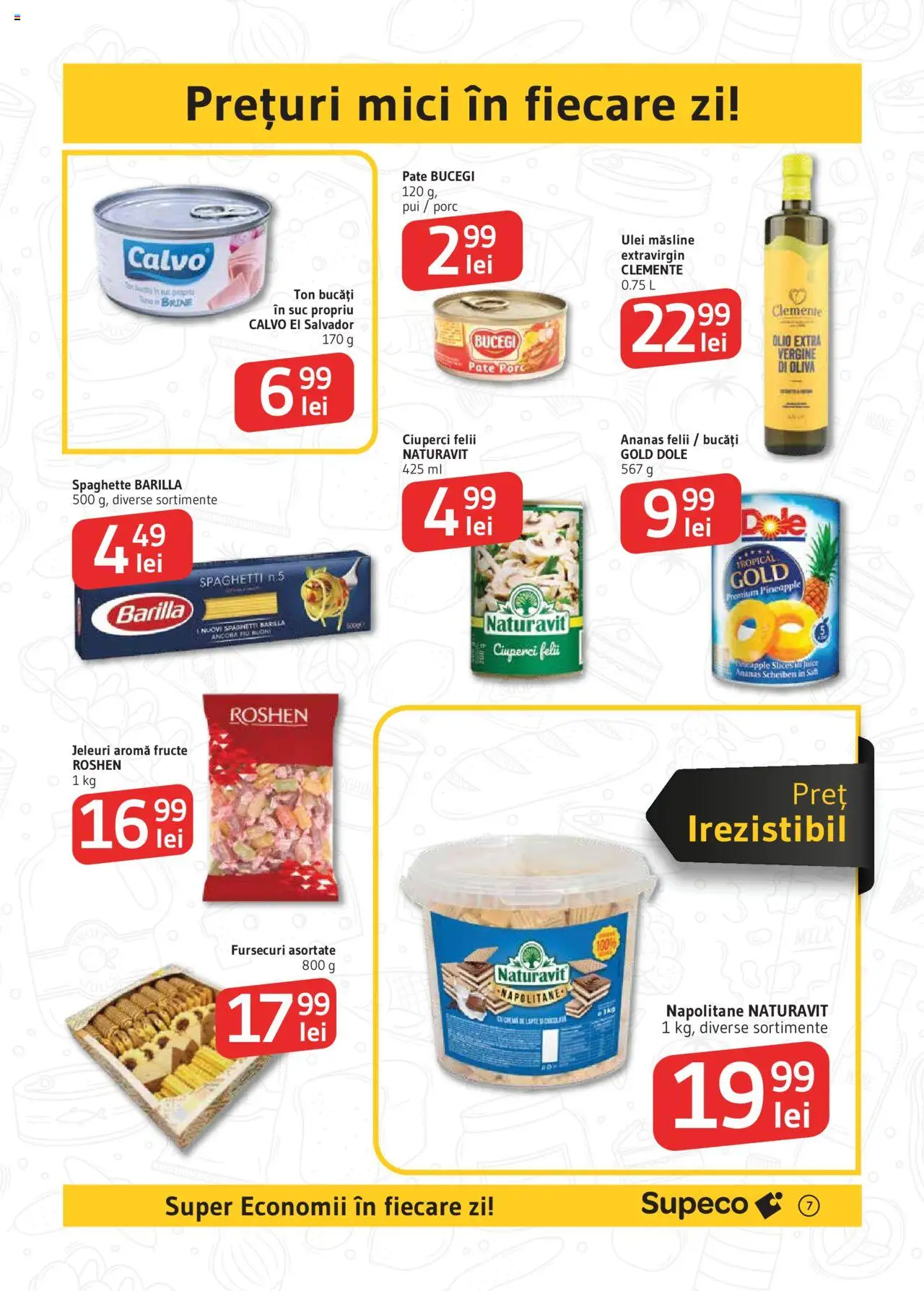 Catalog Supeco 15 - 28 Octombrie 2025 | Pagina 7 | Produse: Hacıyatmaz Kedi Oyuncağı, Ciuperci, Suc, Dale