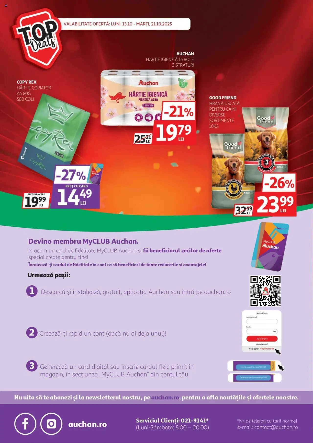 Catalog Auchan 13 - 20 Octombrie 2025 | Pagina 22 | Produse: Piersică, Telefon, Role
