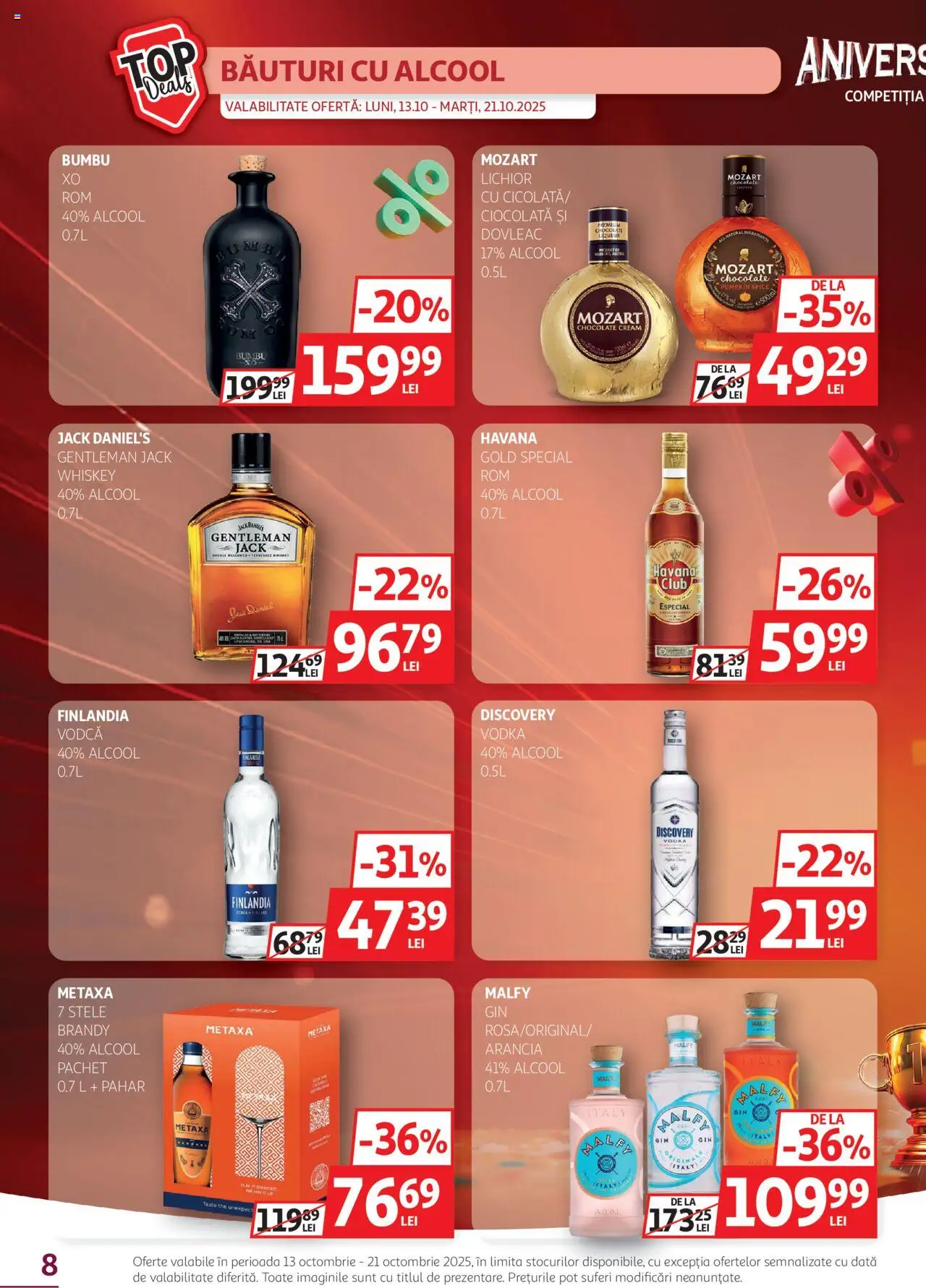 Catalog Auchan 13 - 20 Octombrie 2025 | Pagina 8 | Produse: Dovleac, Lichior, Vodka, Whiskey