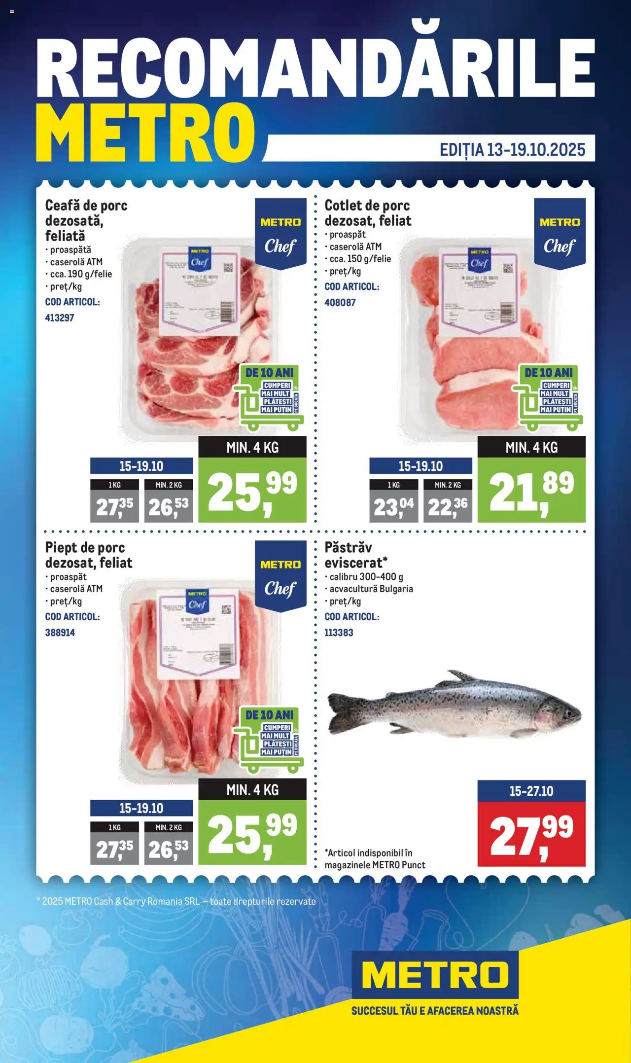 Catalog METRO 13 - 18 Octombrie 2025 | Pagina 1 | Produse: Keçeli kalem, Lait de coco