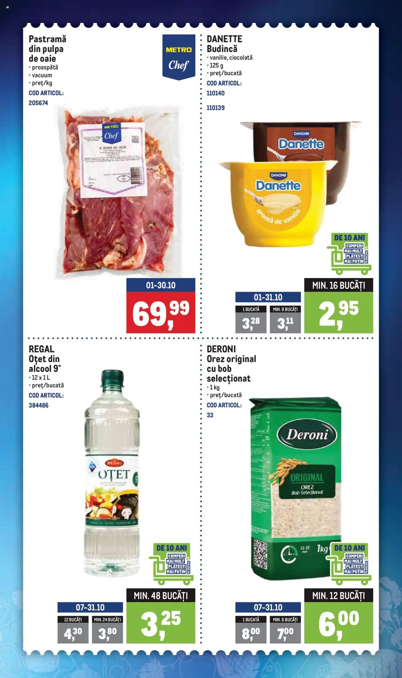 Catalog METRO 13 - 18 Octombrie 2025 | Pagina 2 | Produse: Ciocolată, Oțet, Orez